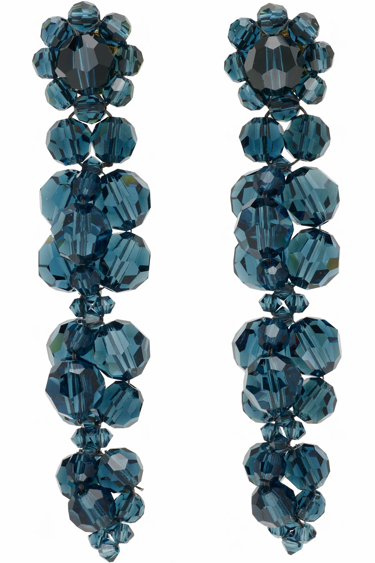 Cluster Drip Crystal Earrings
