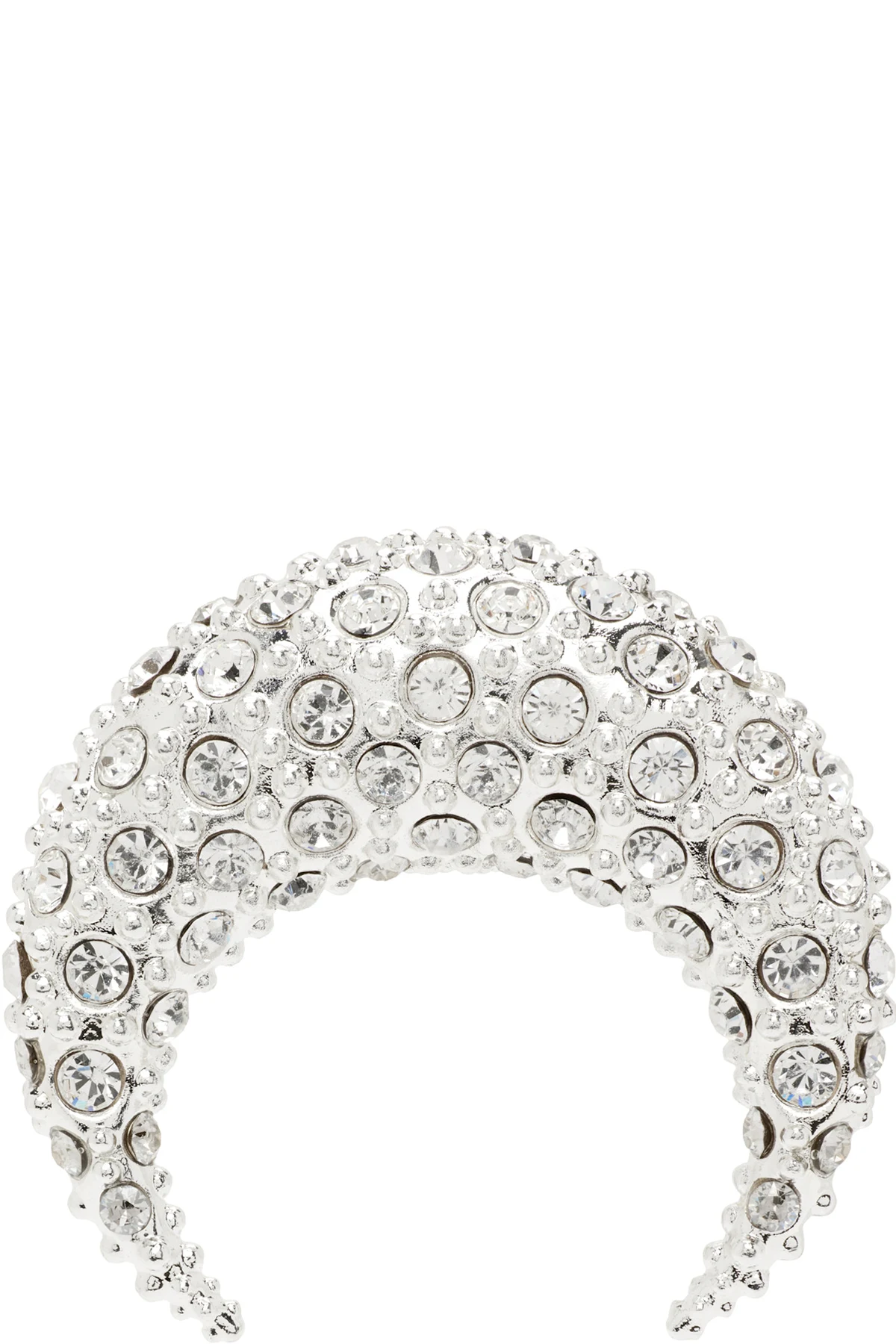 Crystal Moon Stud Single Earring