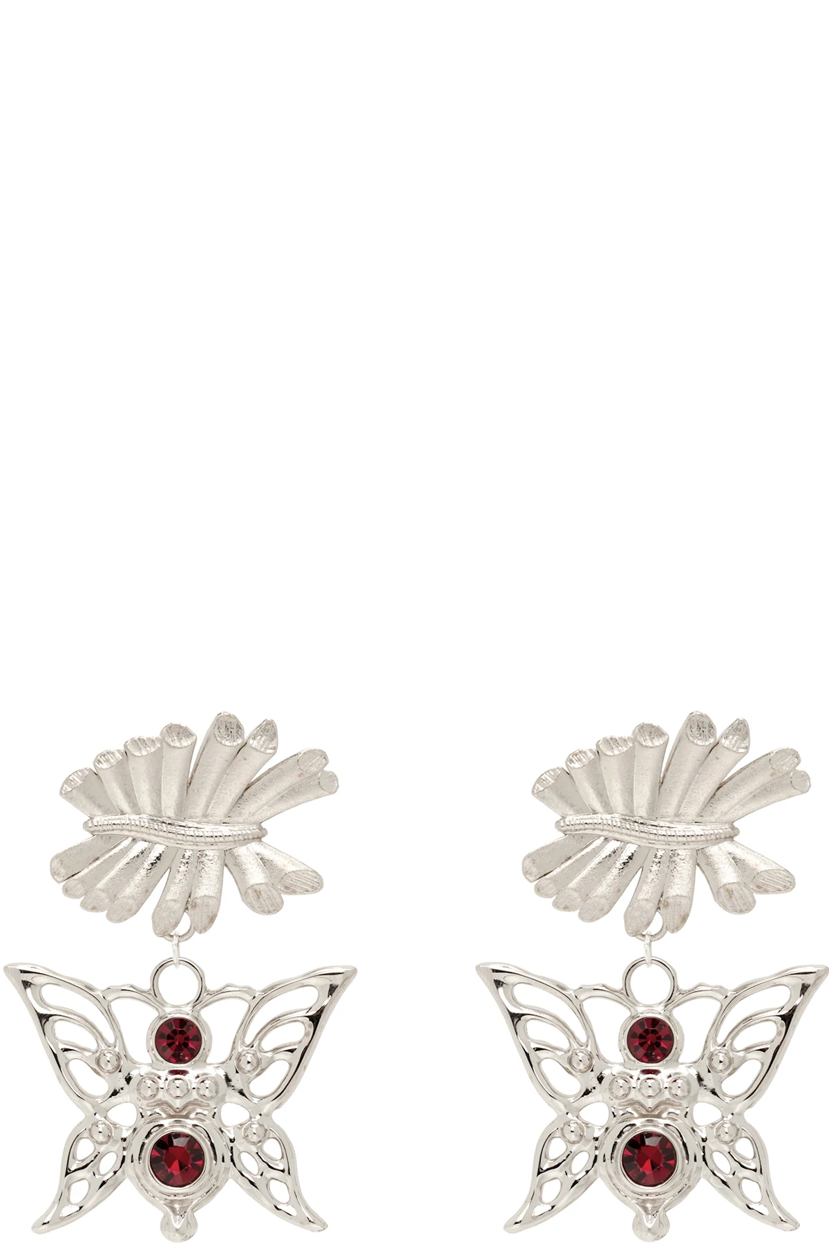 Barbed Bug Drop Earrings