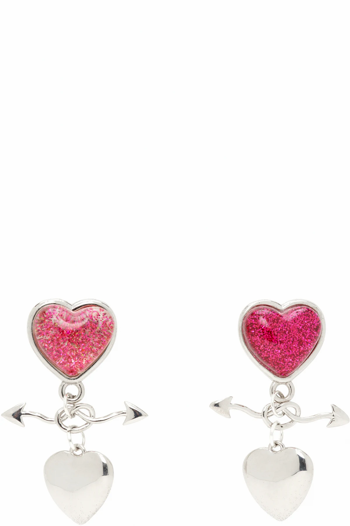 Entwined Heart Drop Earrings