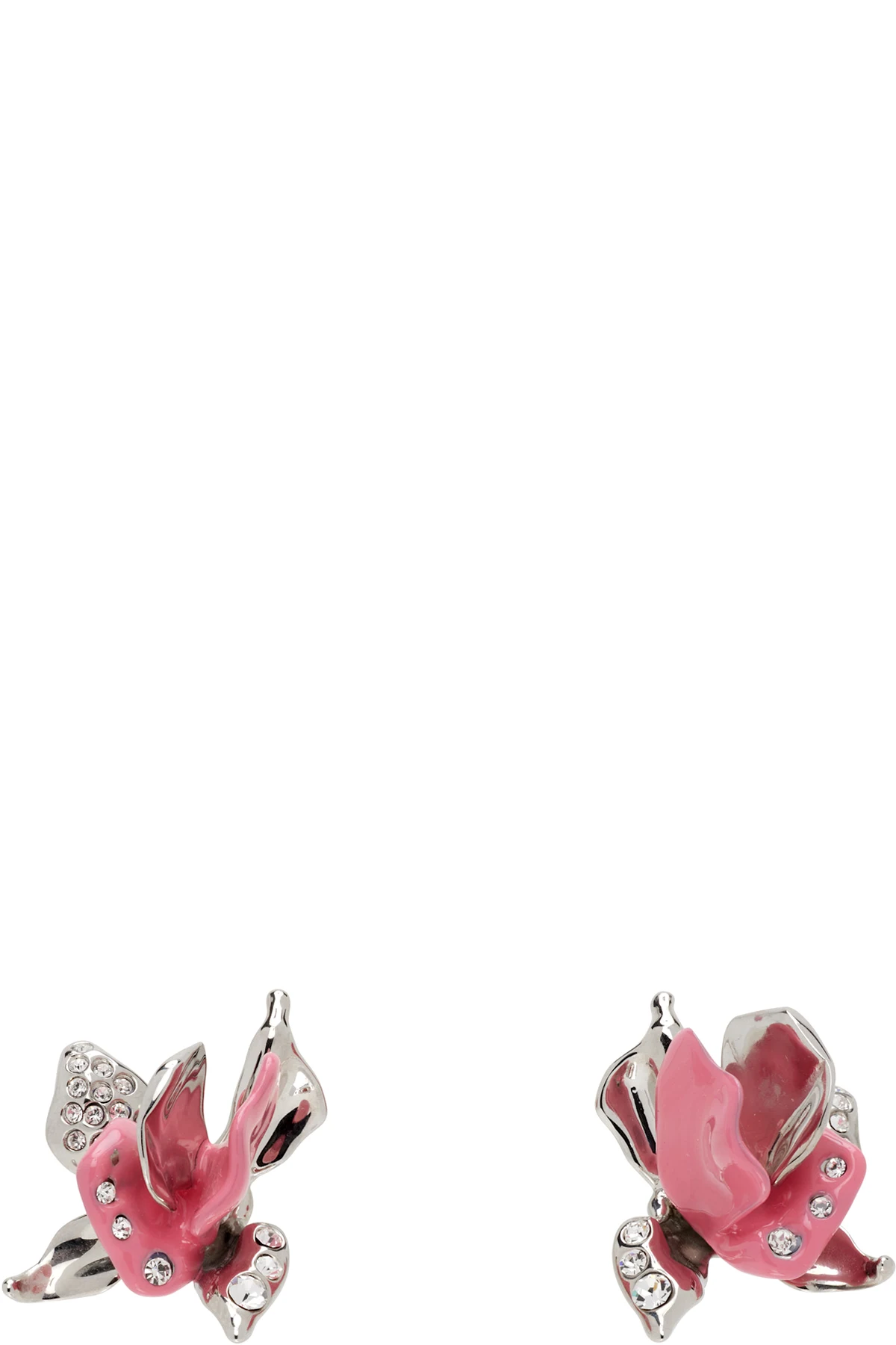 Rhinestone Tulip Earrings