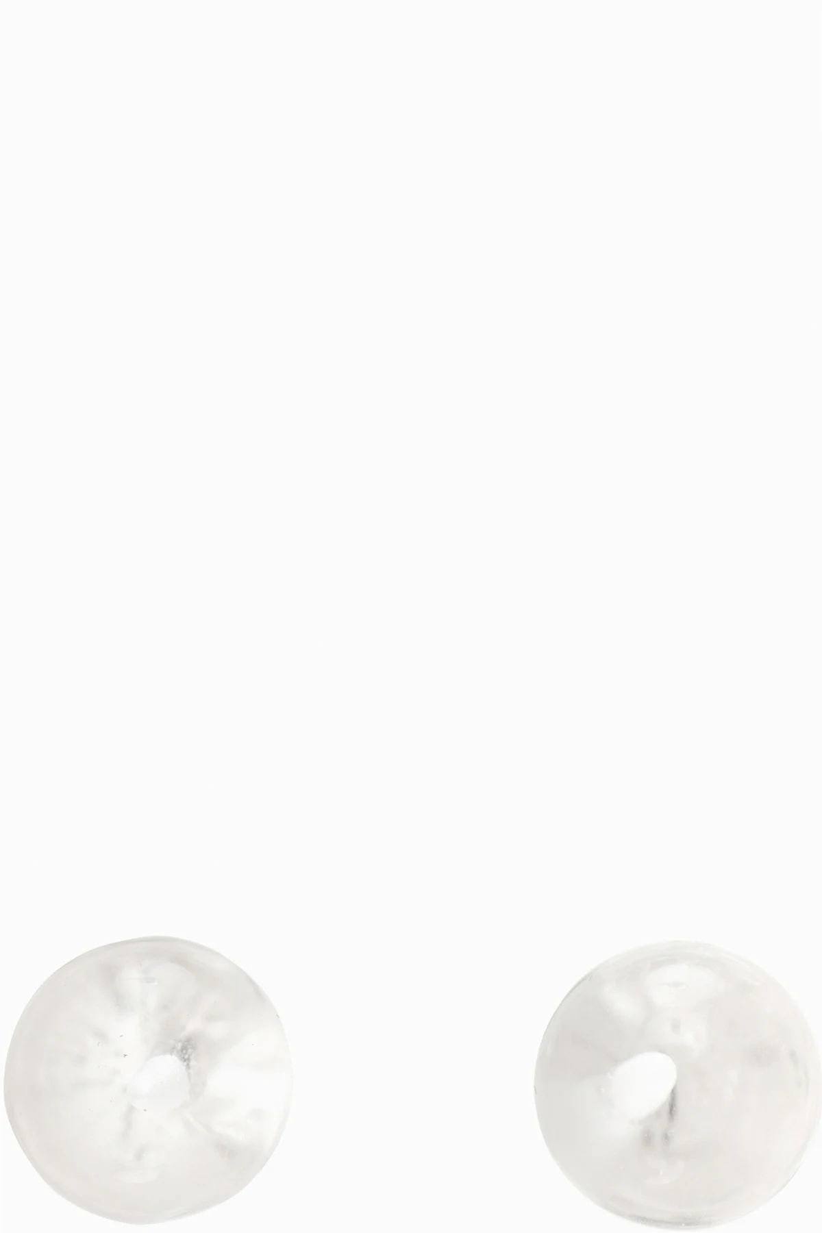 Quartz Boule Stud Earrings