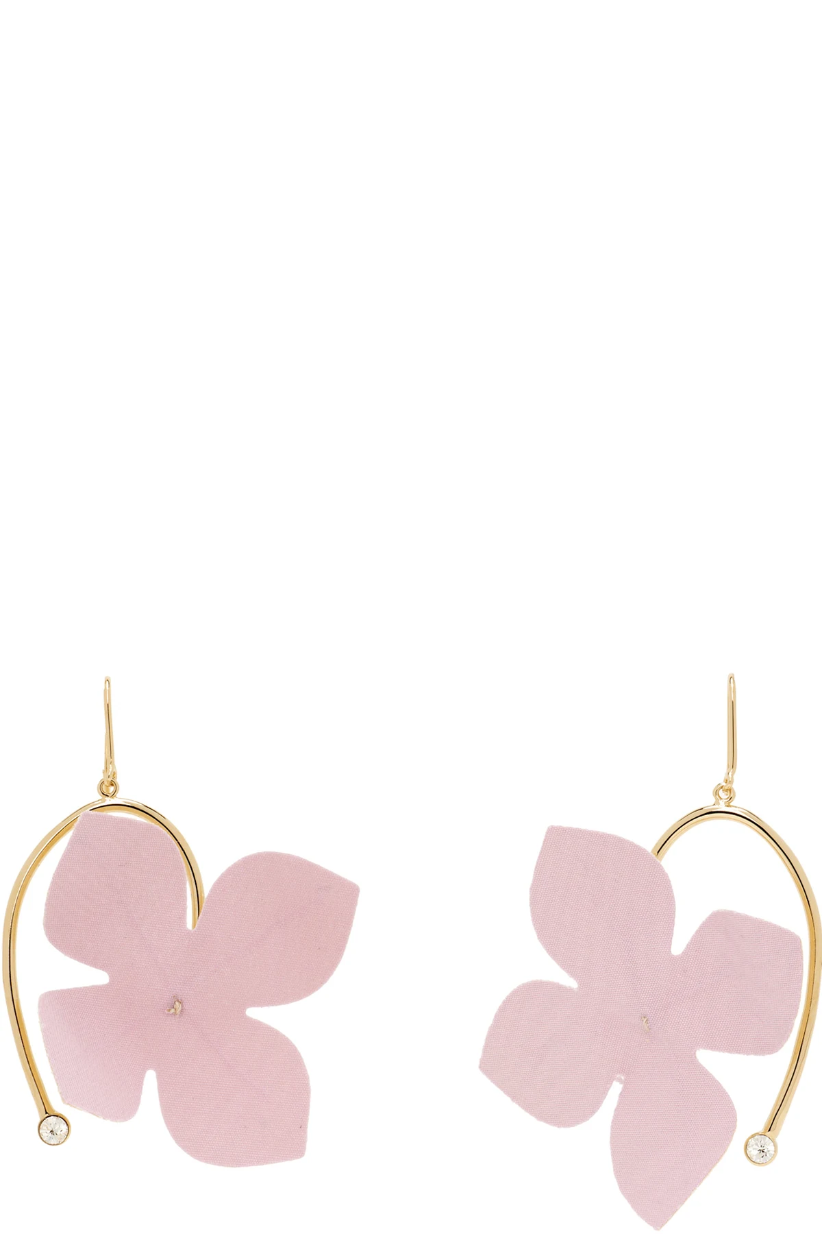 Poplin Flower Hook Earrings
