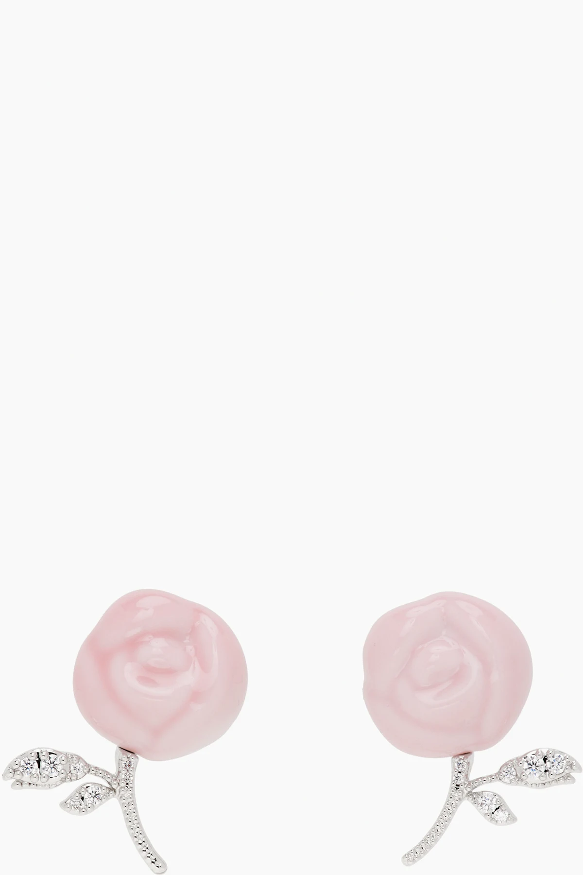 YVMIN Edition Ceramics Rose Earrings