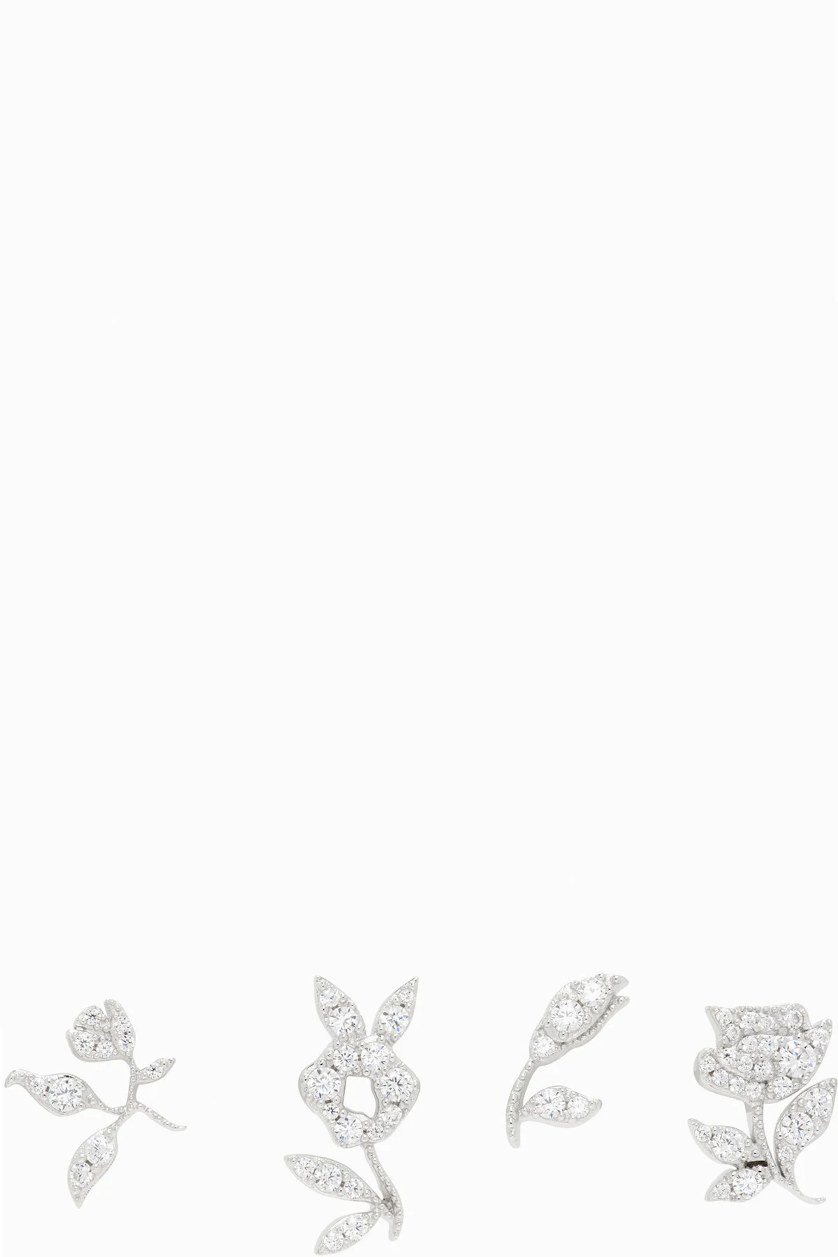 YVMIN Edition Zircon Floral Gemstone Earring Set