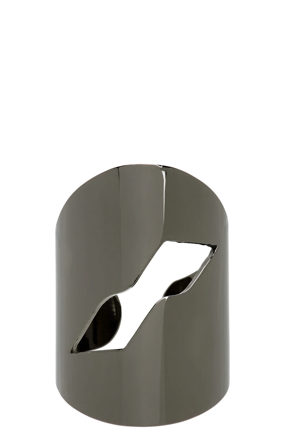 Gunmetal Logo Motif Ring