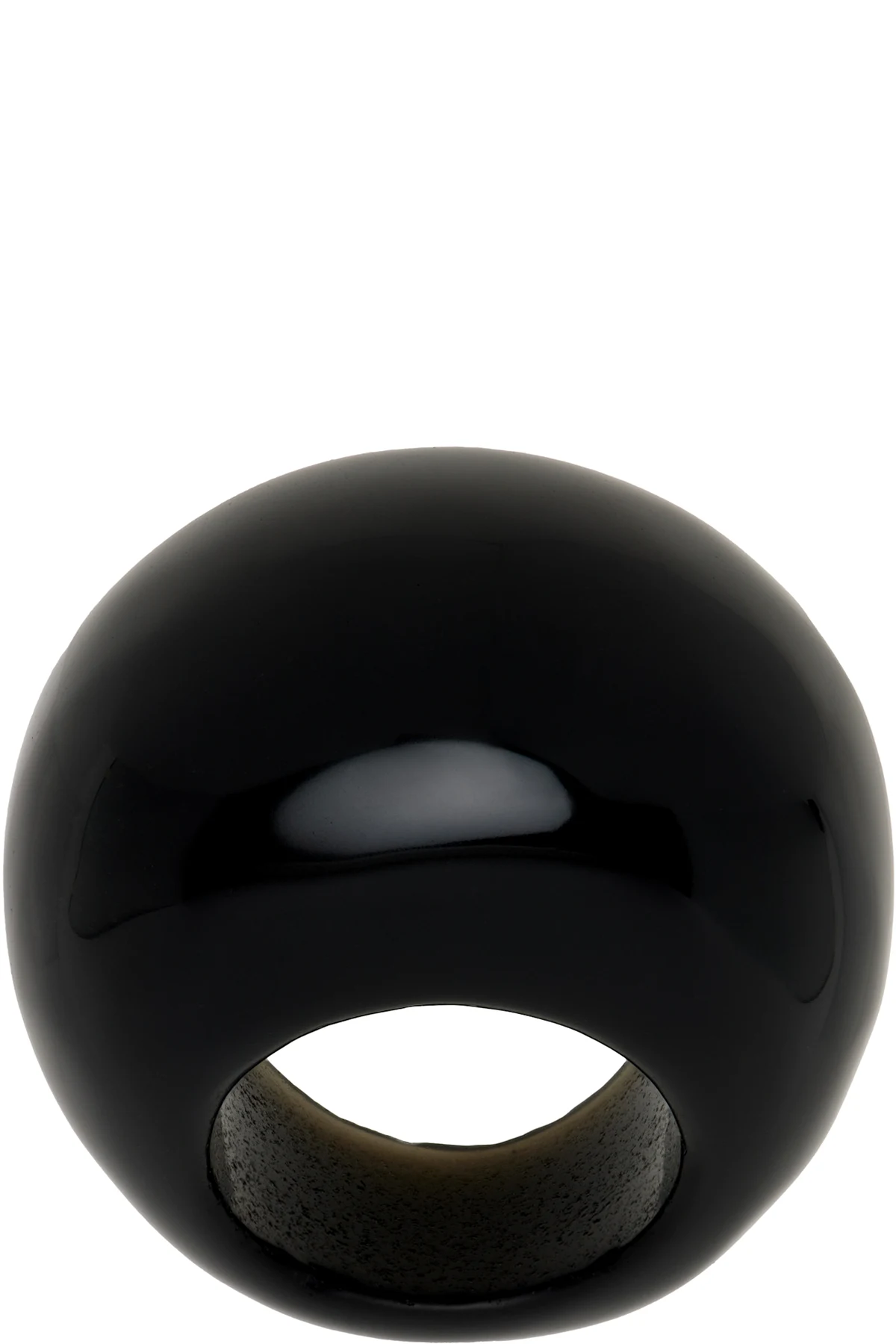 Black Onyx Donut Ring