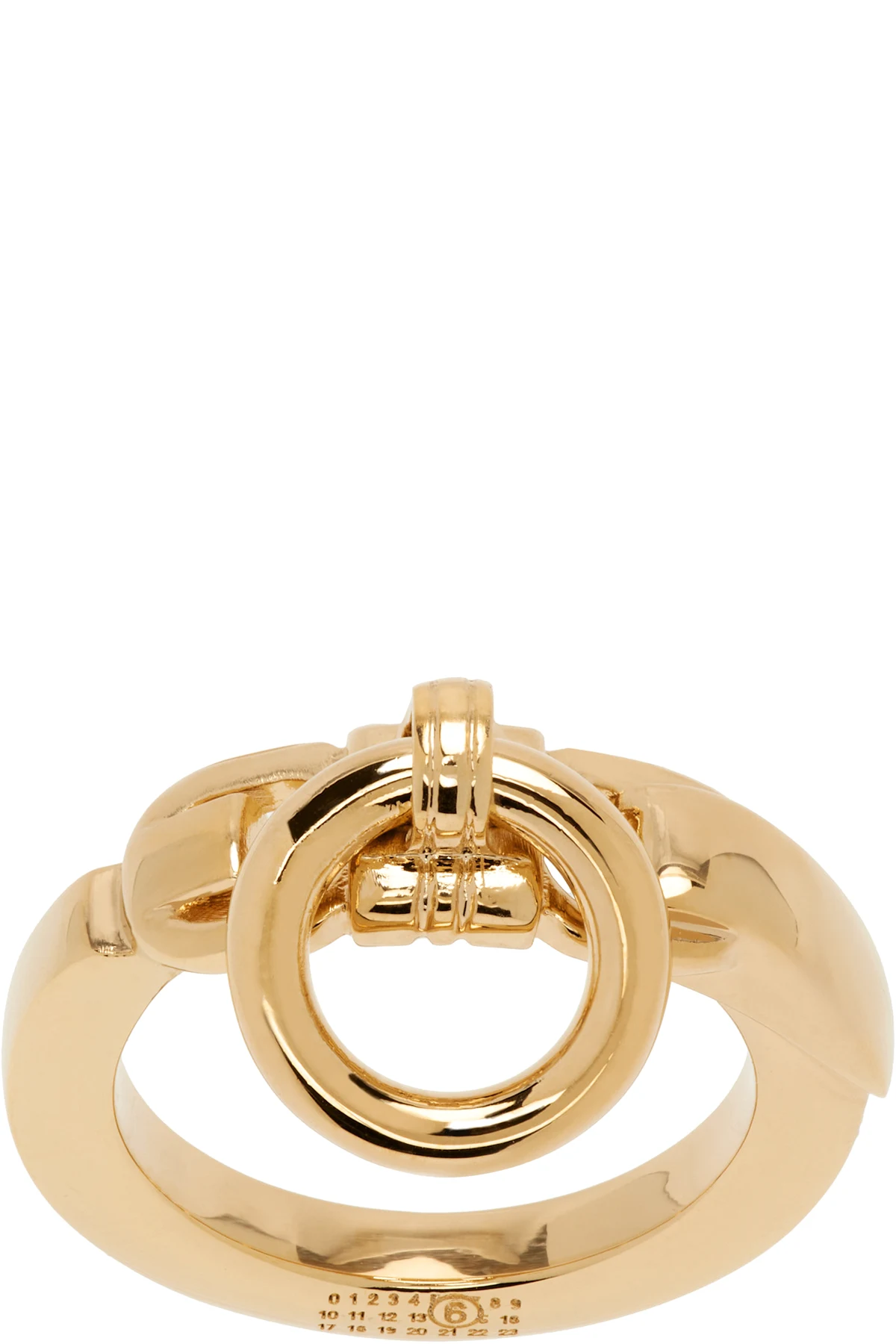 Gold Object Trouve Minimal Logo Ring