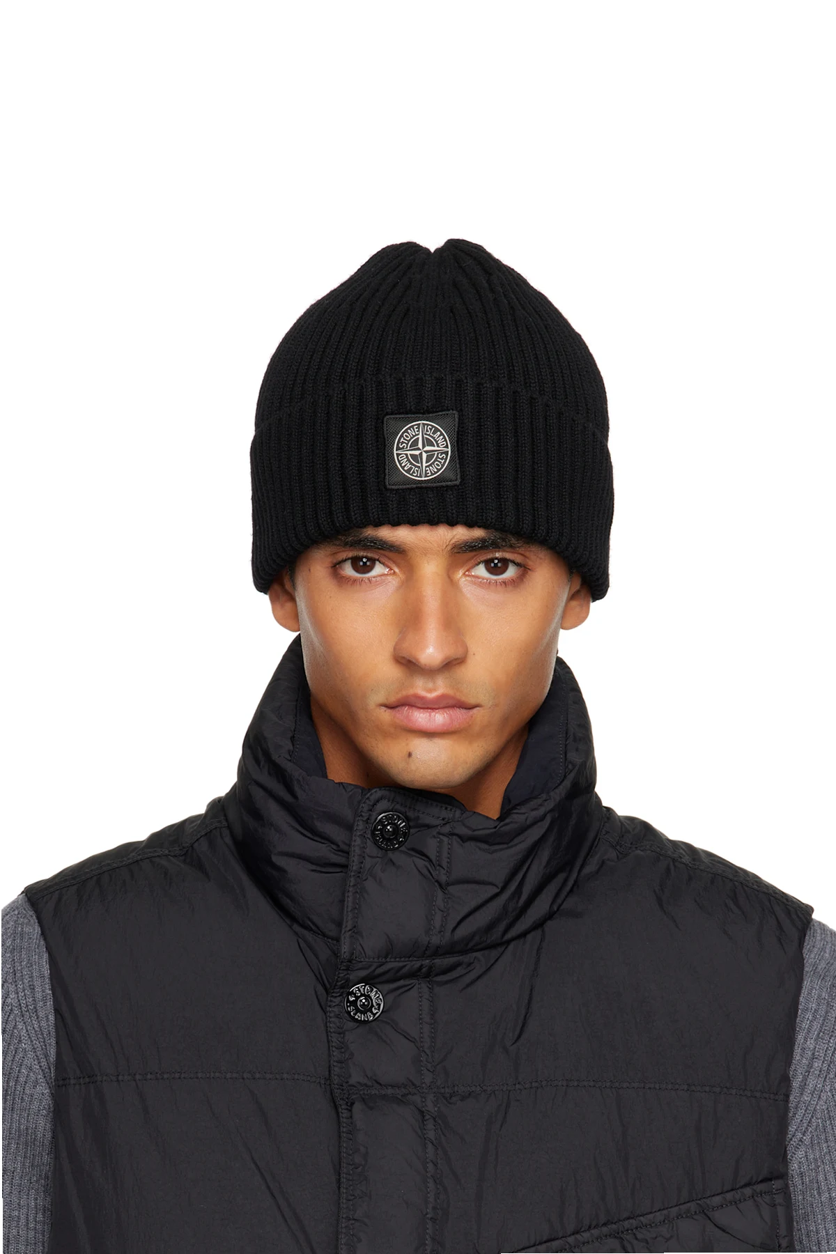 Black N100002 Full Rib Beanie