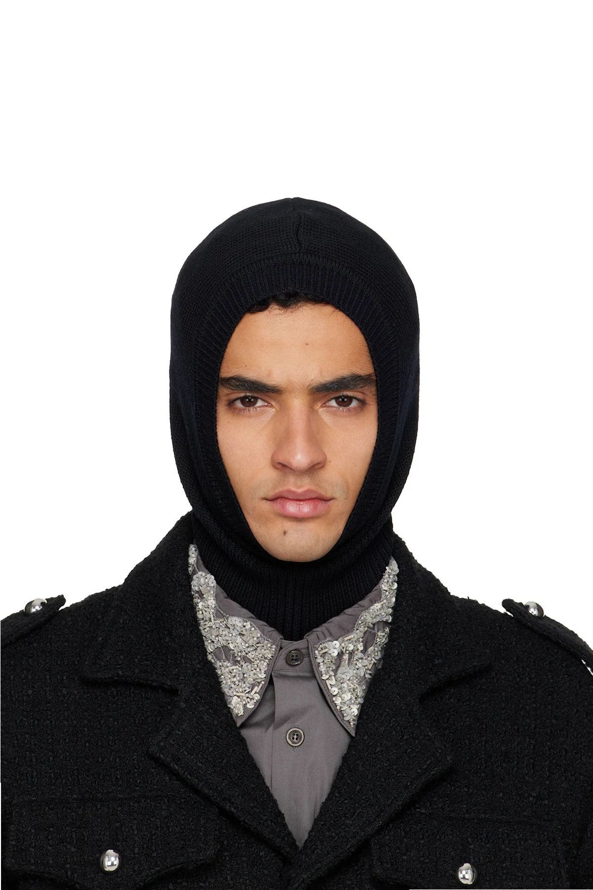 Black Wool Balaclava