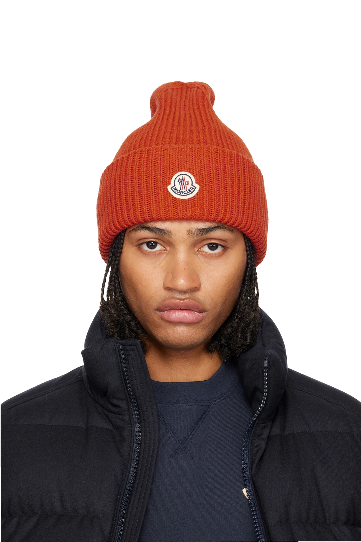 Orange Wool & Cashmere Beanie