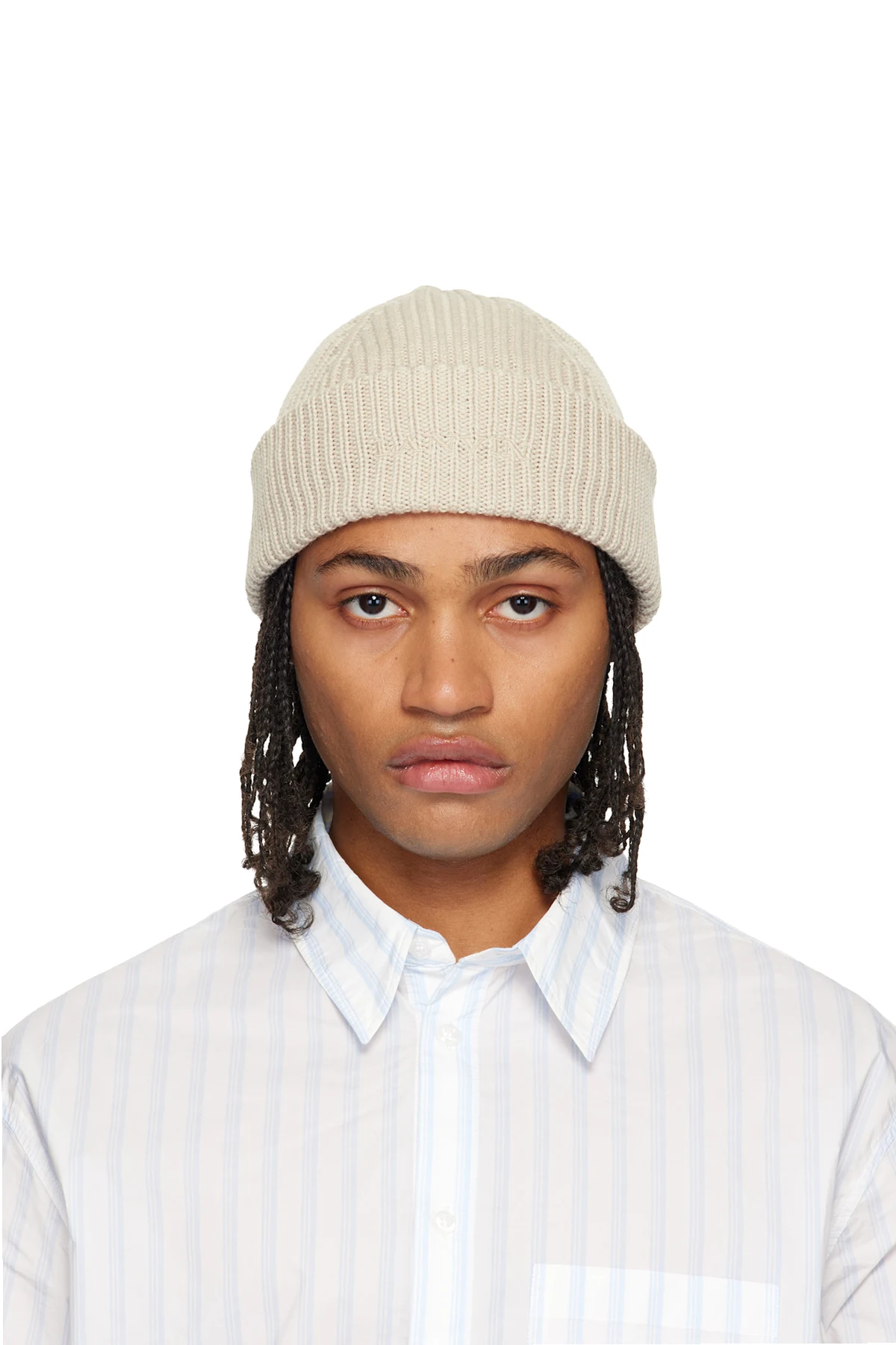 Off-White Wool Beanie