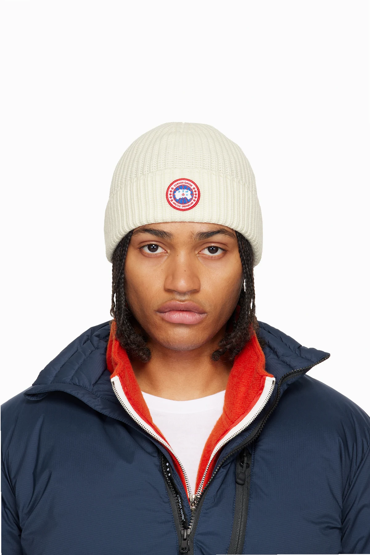 Off-White Rib Beanie