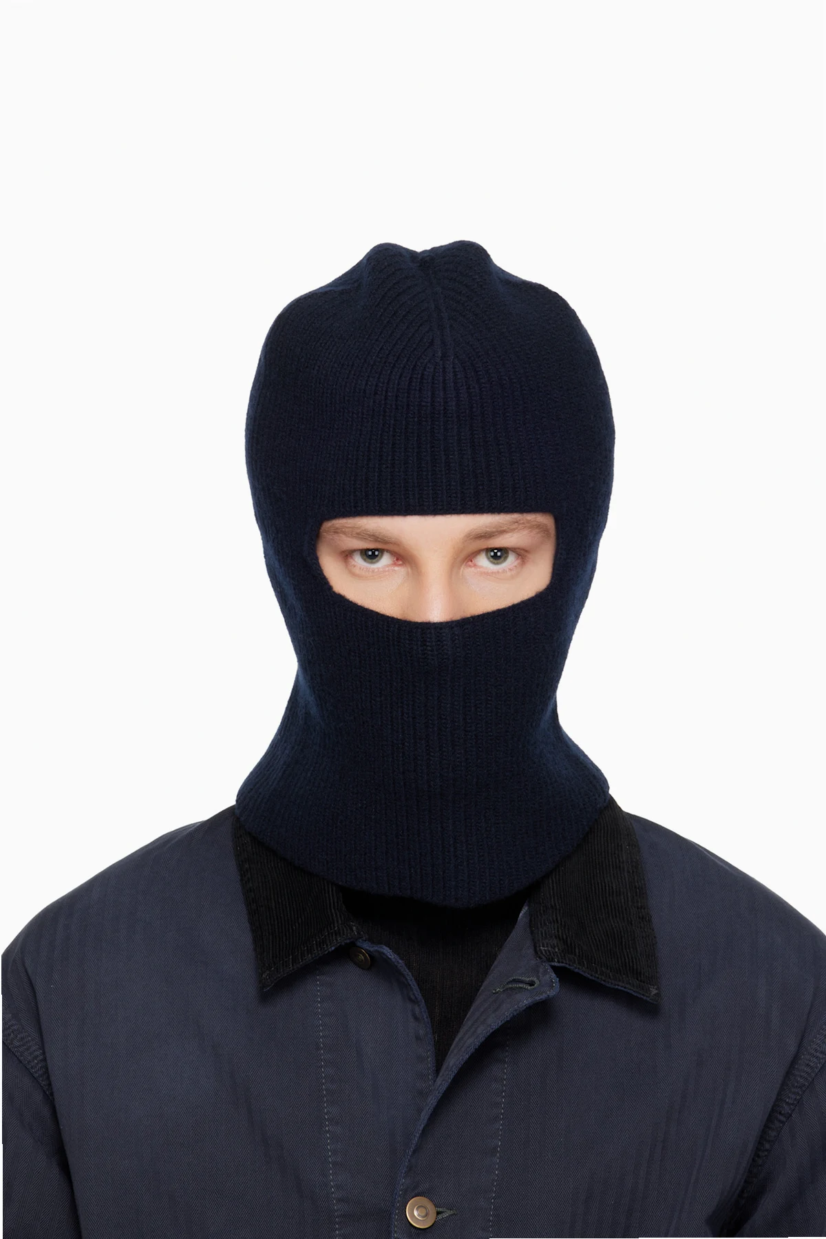 Navy Virgin Wool Balaclava