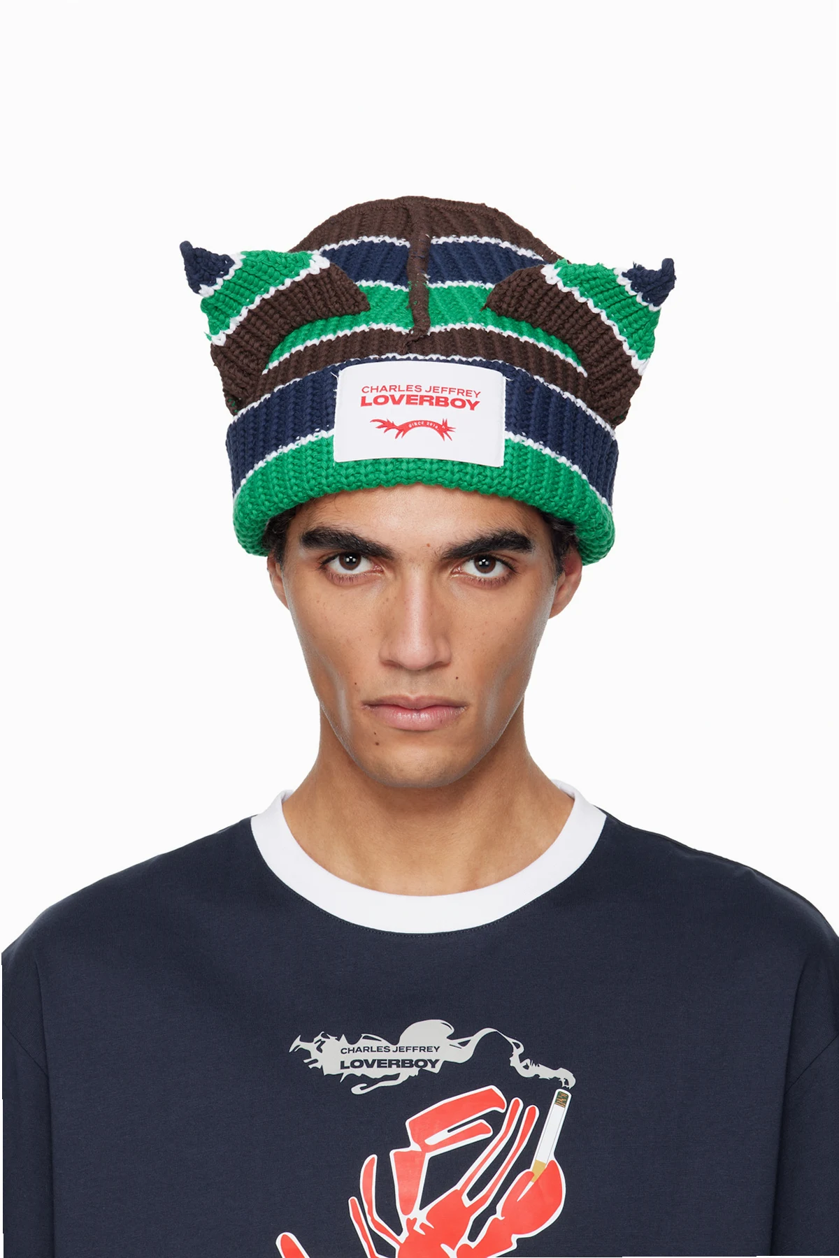 Multicolor Chunky Ears Beanie