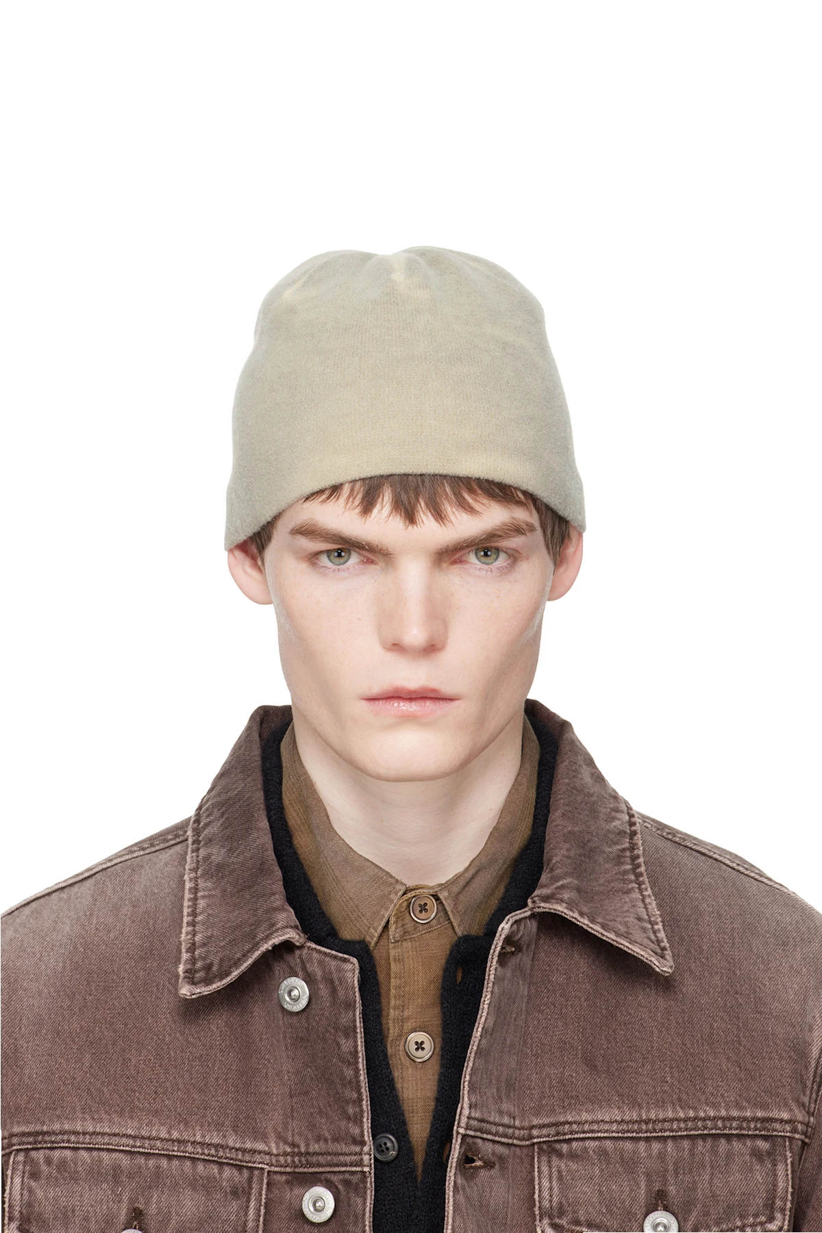 Gray Spray-Dyed Beanie