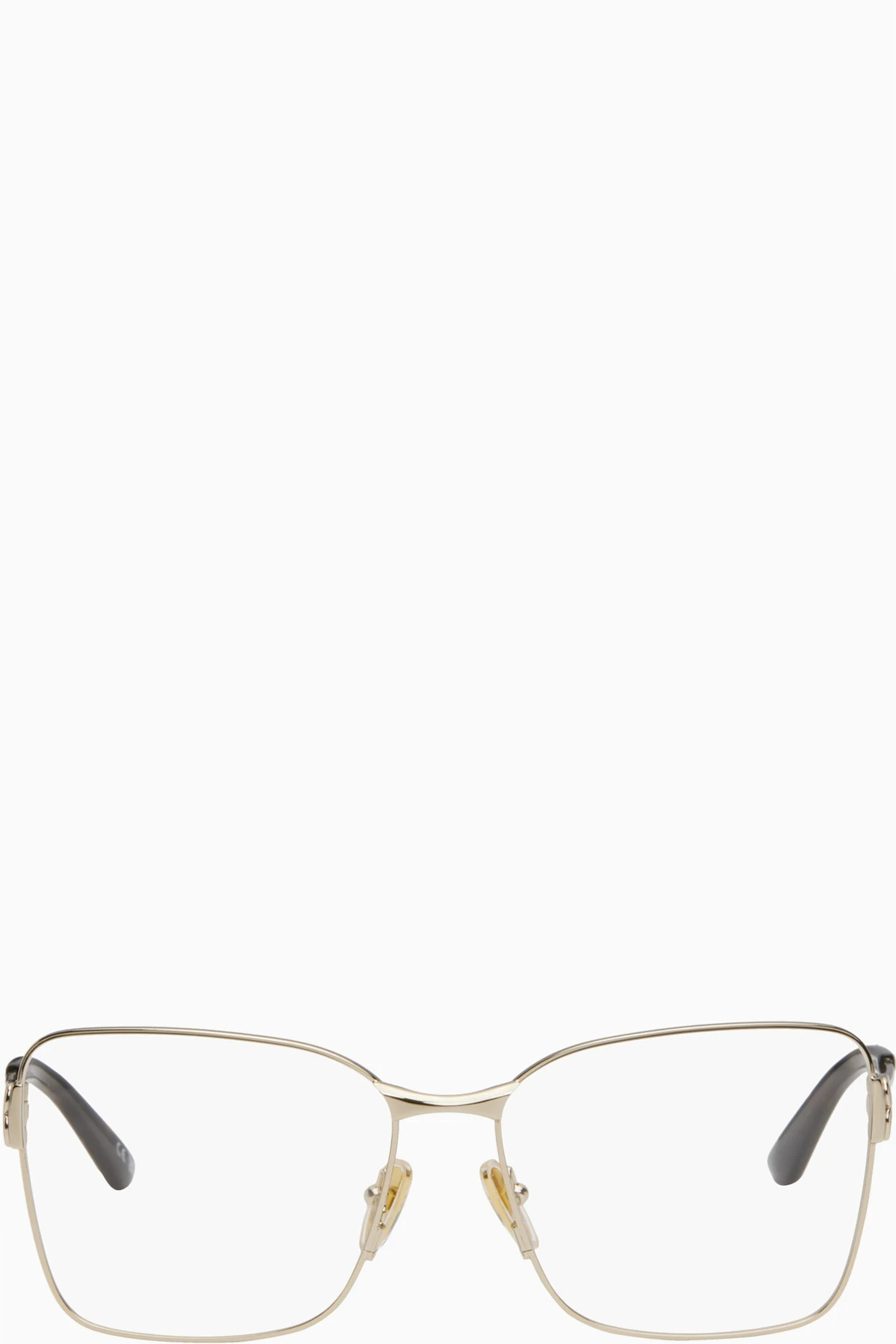 Gold Mercury Squared Metal Glasses
