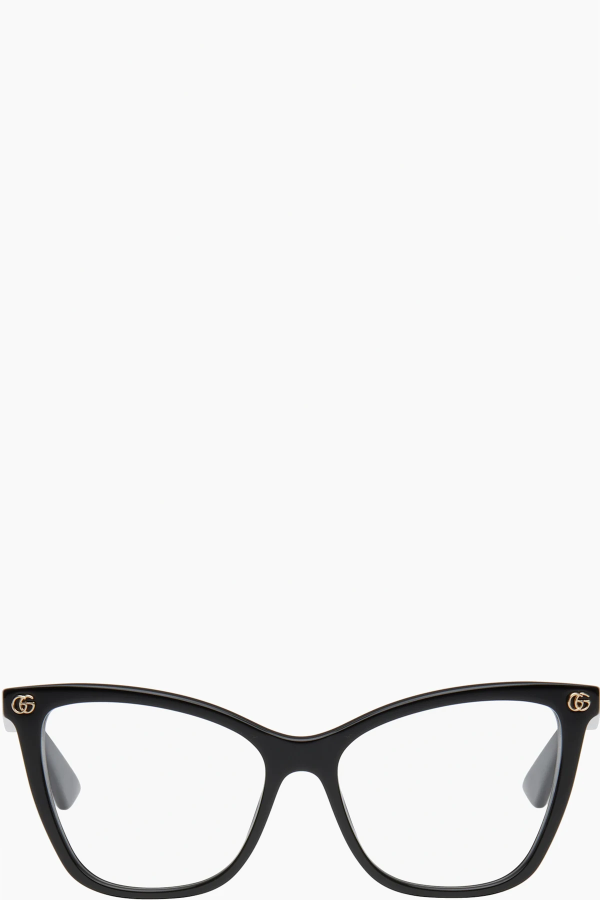 Black Light Acetate GG Cat Eye Glasses