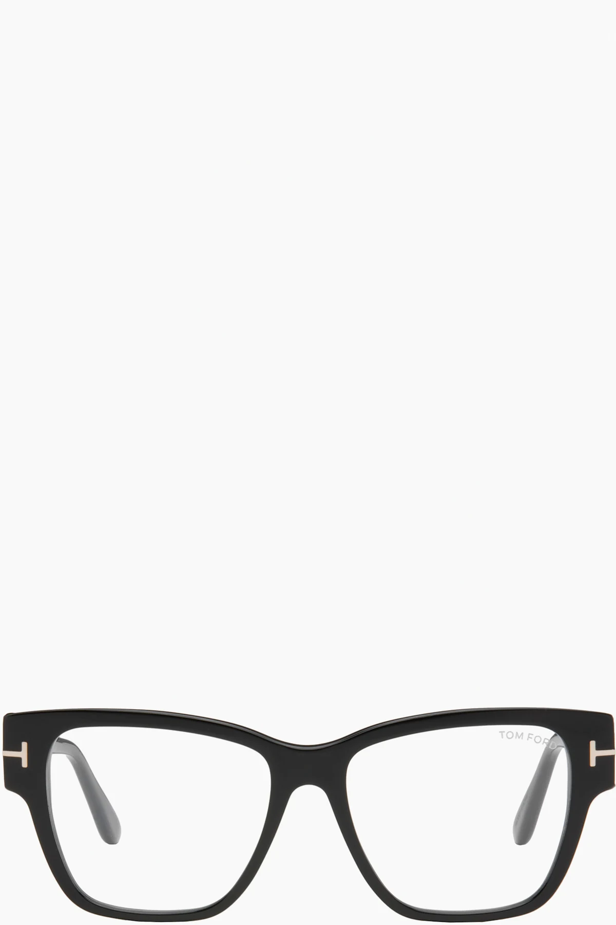 Black Blue Block Square Shape Glasses