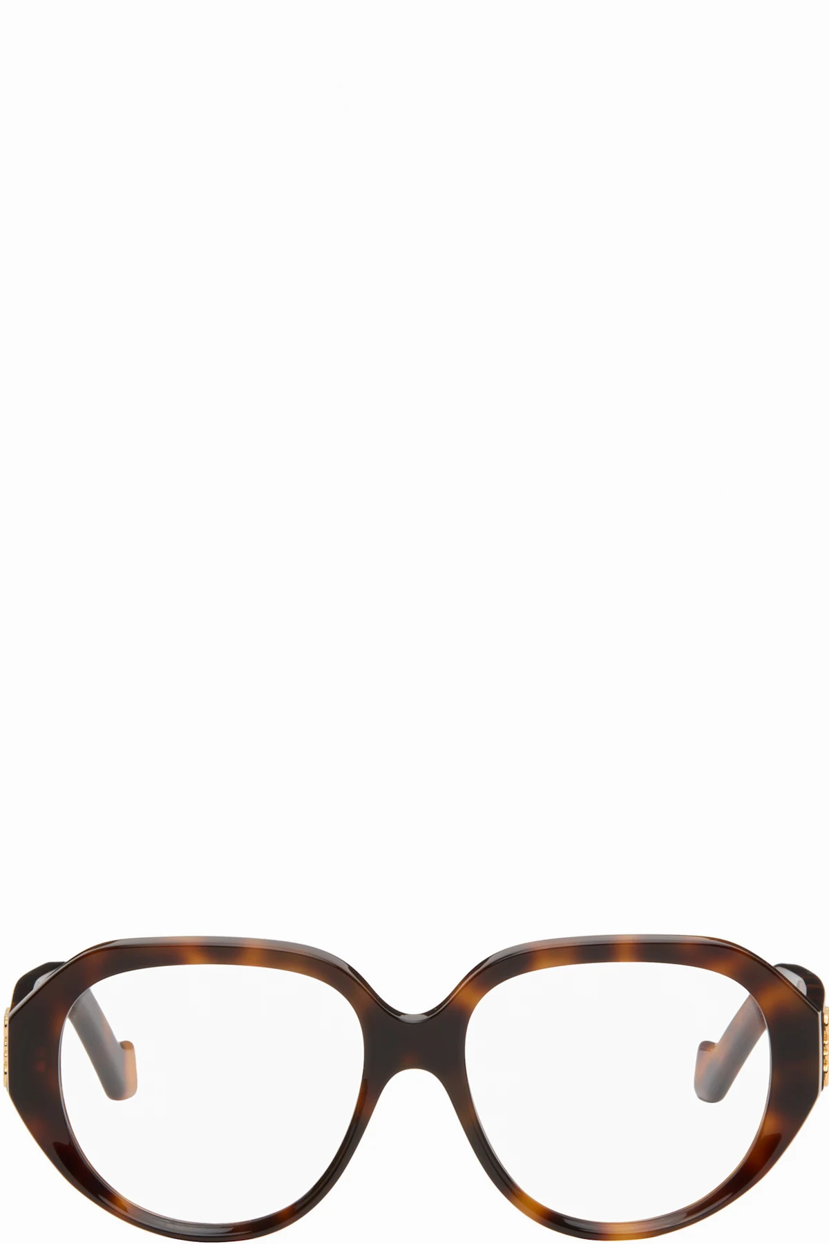 Brown Anagram Geometric Glasses