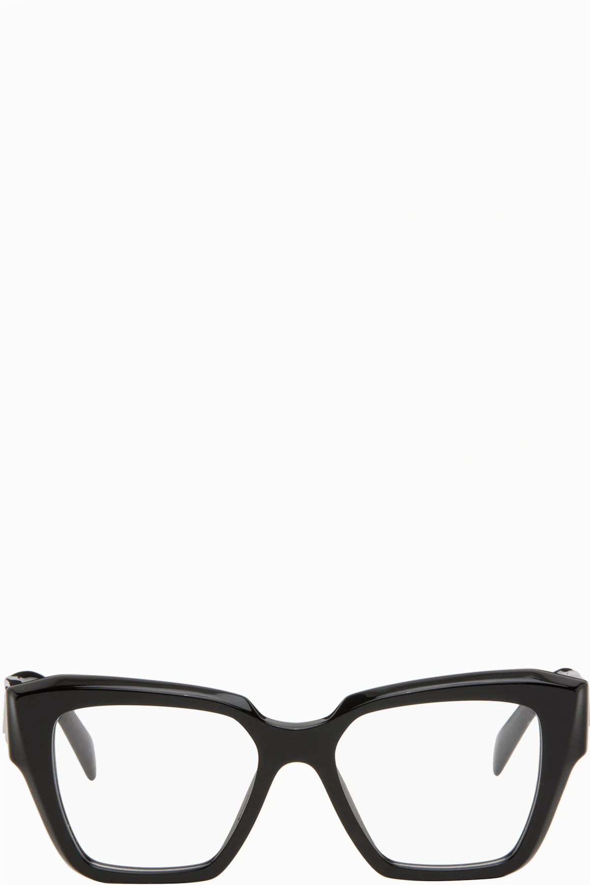 Black Symbole Rectangle Acetate Glasses