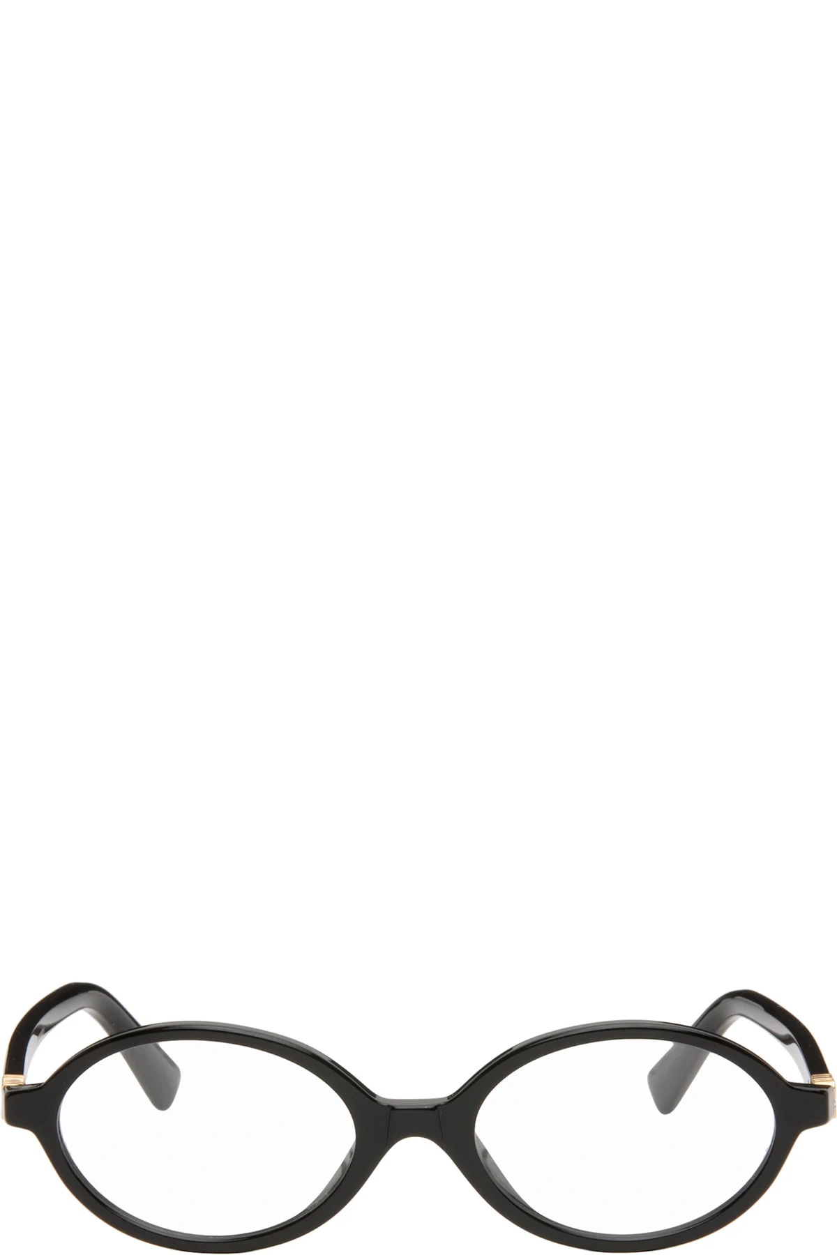 Black 'Breaking the Rules' Oval Glasses