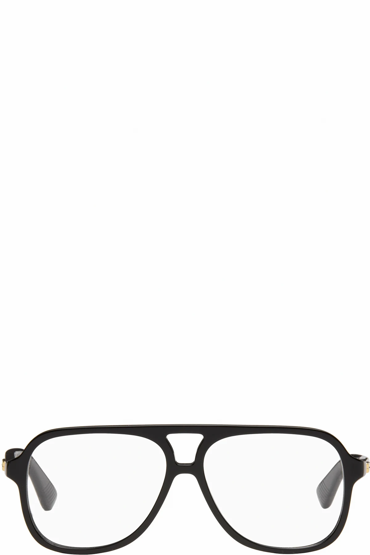 Black Slim Ribbon Glasses