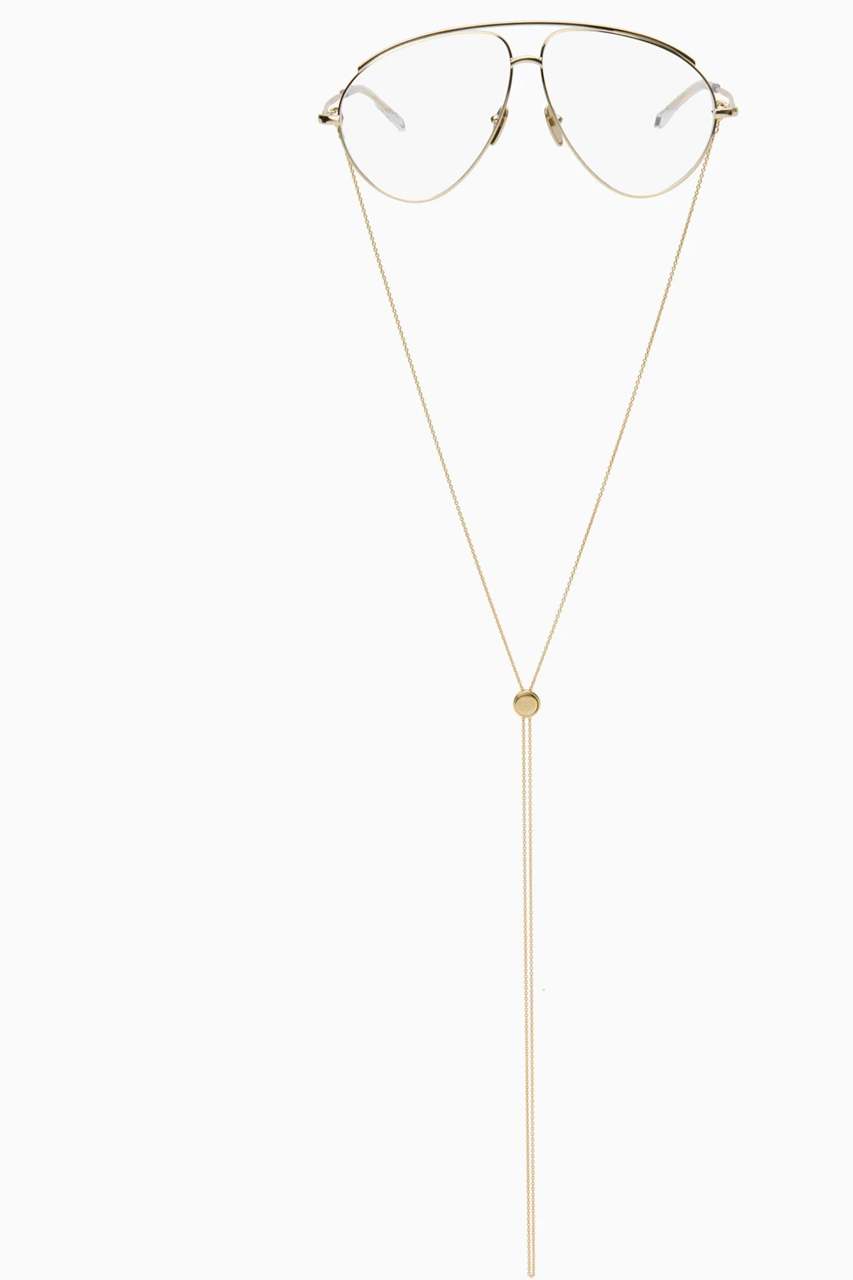 Gold Oversized Aviator Glasses