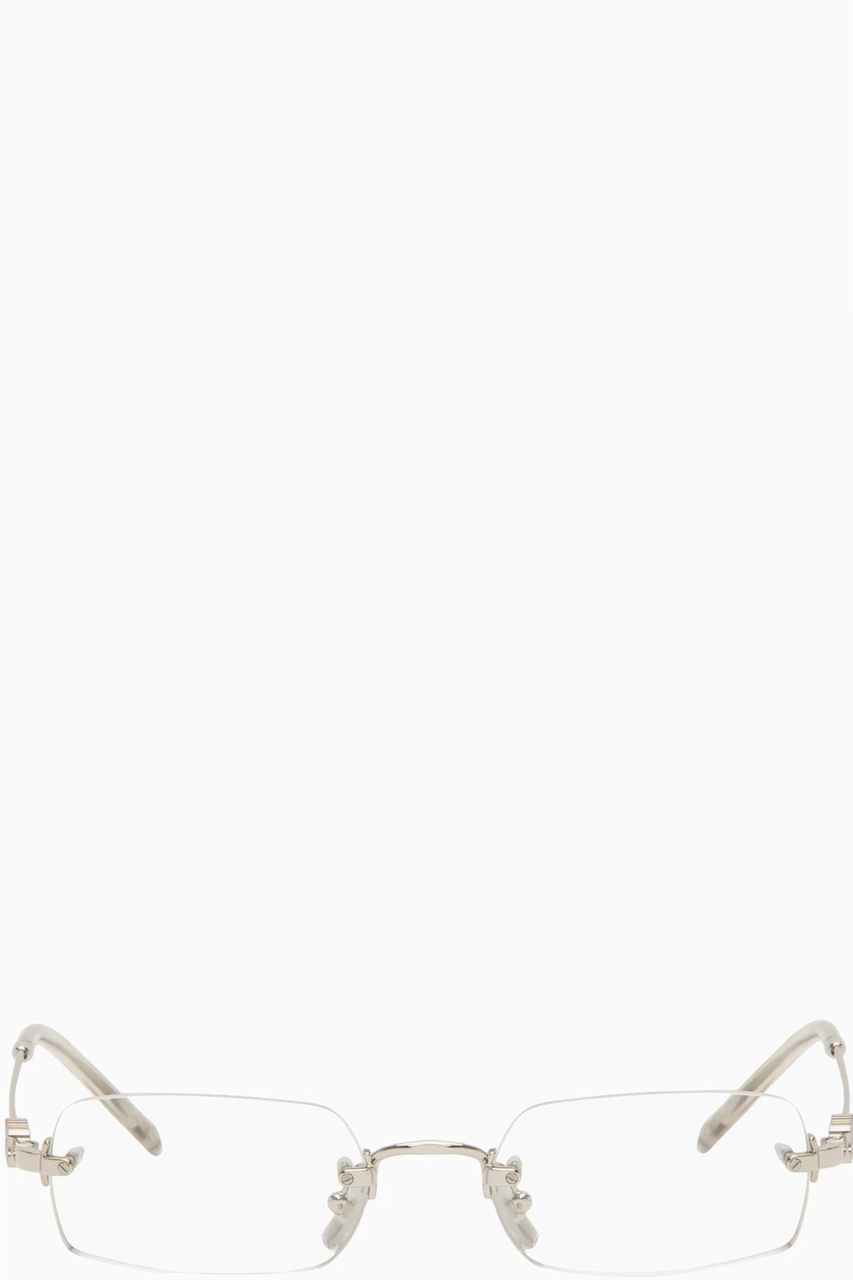 Silver Rimless Glasses