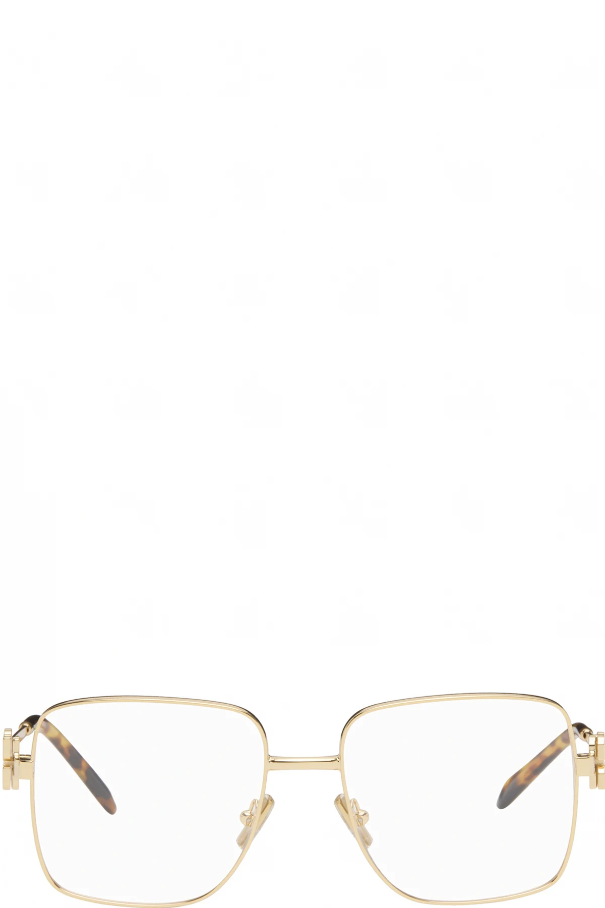 Gold Square Glasses