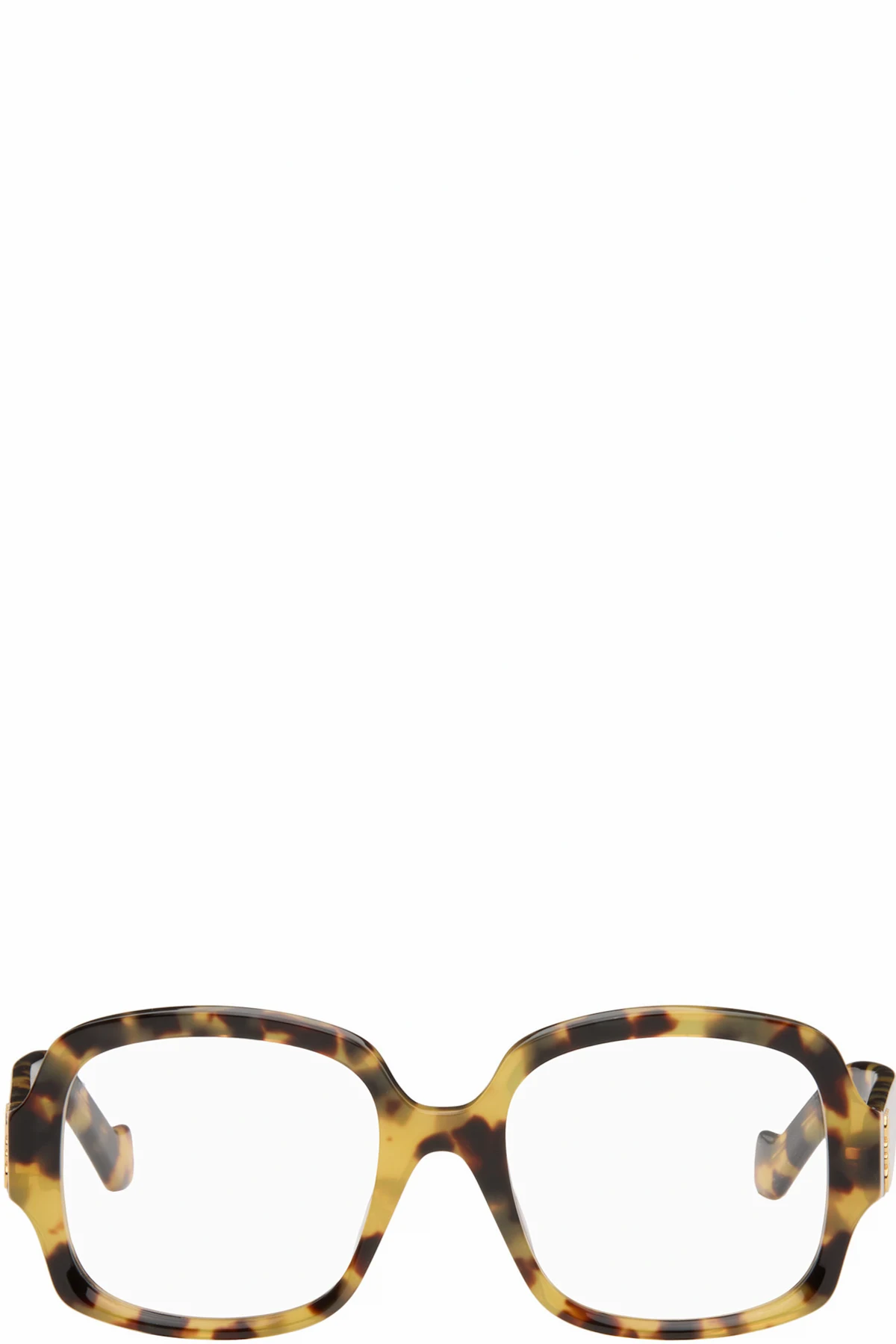 Yellow & Brown Anagram Glasses