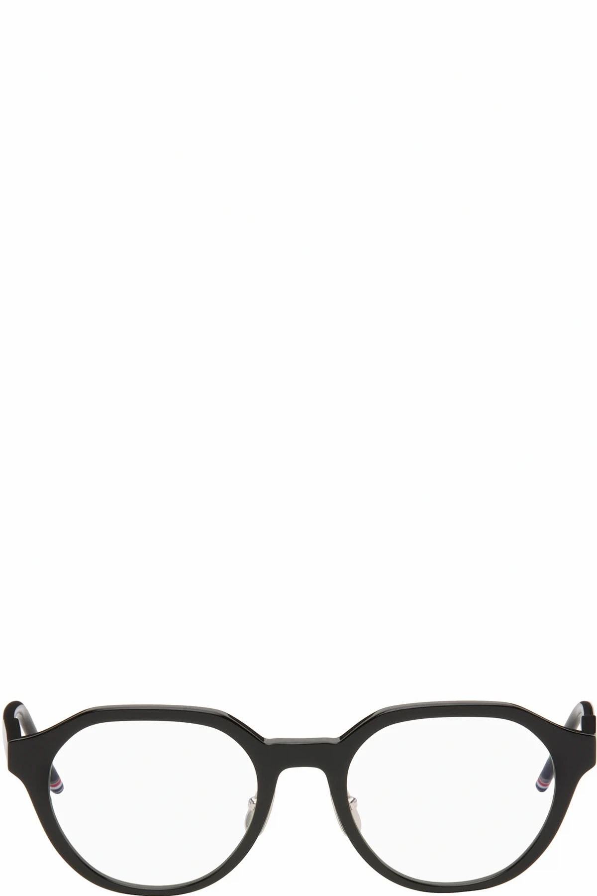 Black Acetate Oval Glasses