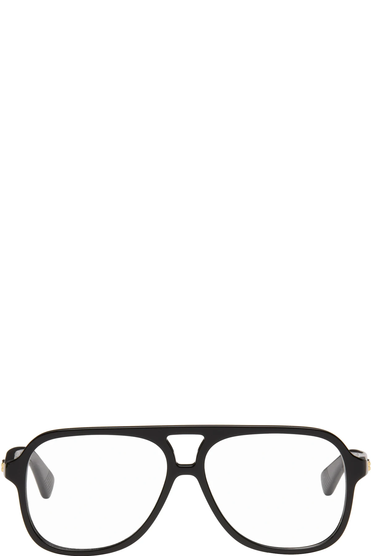 Black Slim Ribbon Glasses