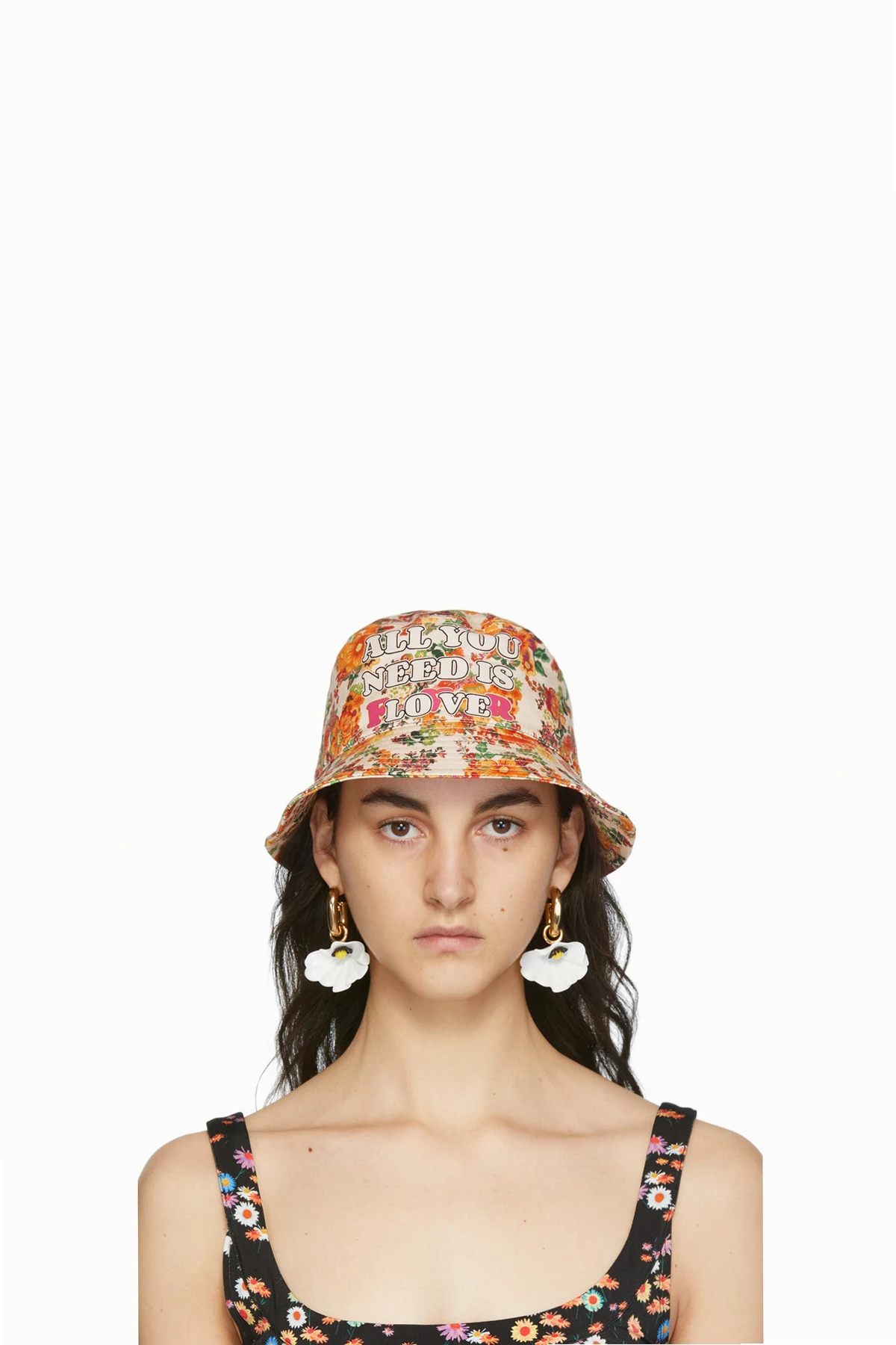 SSENSE Exclusive Multicolor Nacre Jersey Bob Bucket Hat