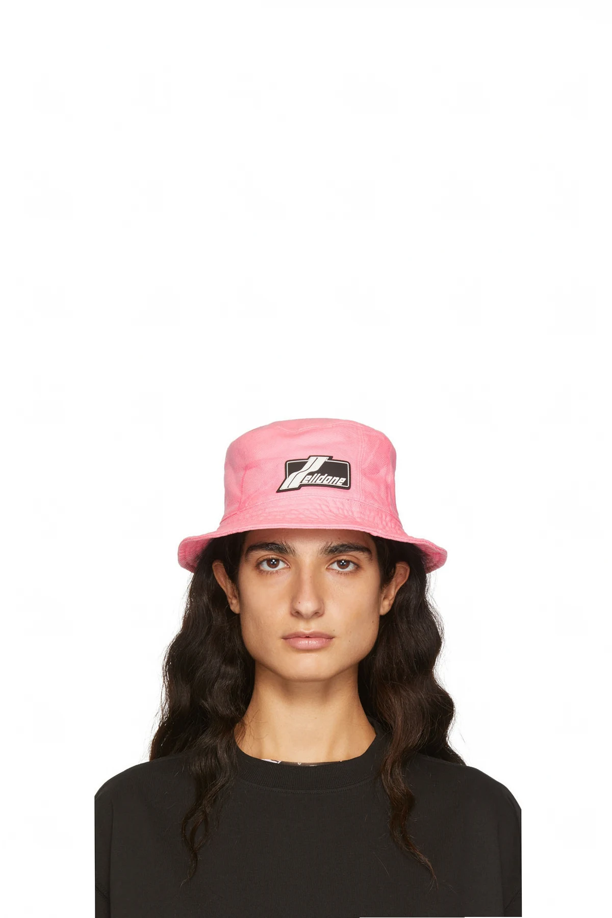 Pink Denim Bucket Hat
