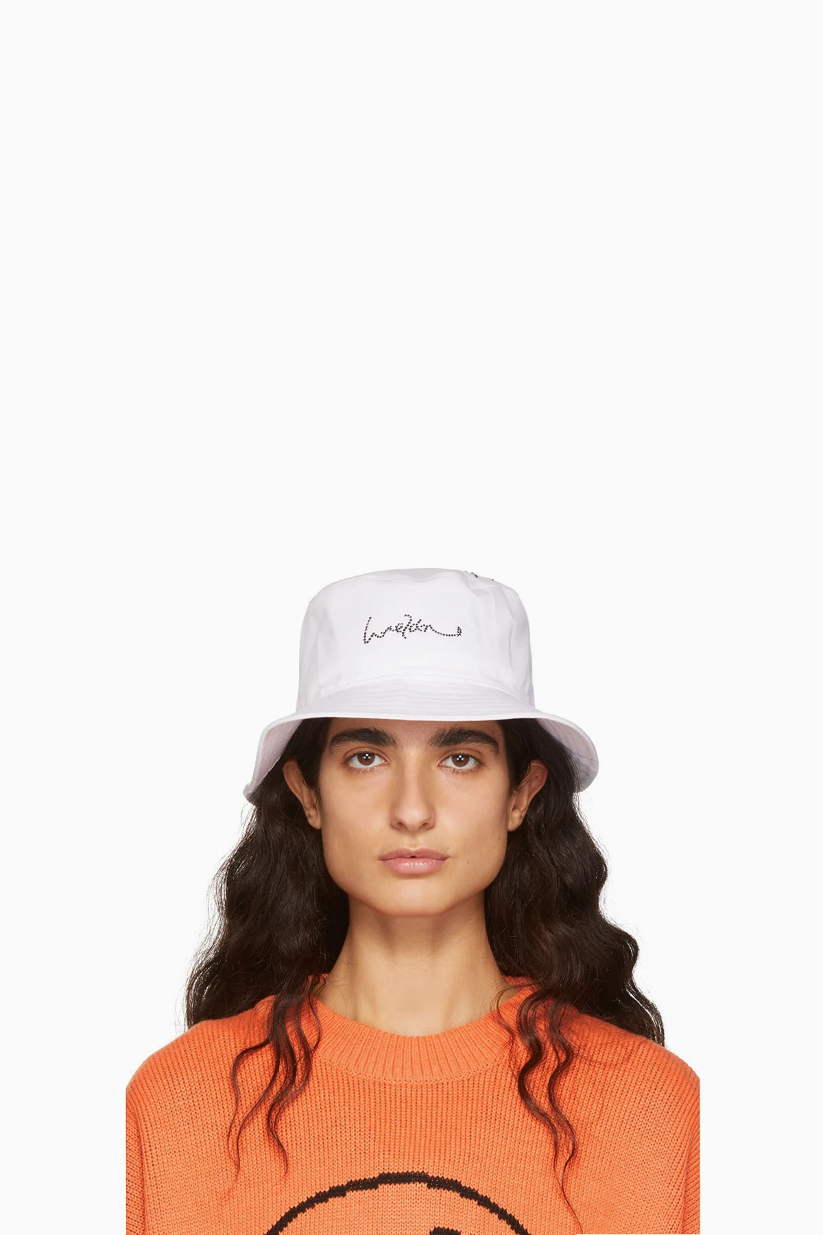 White Hotfix Star Bucket Hat