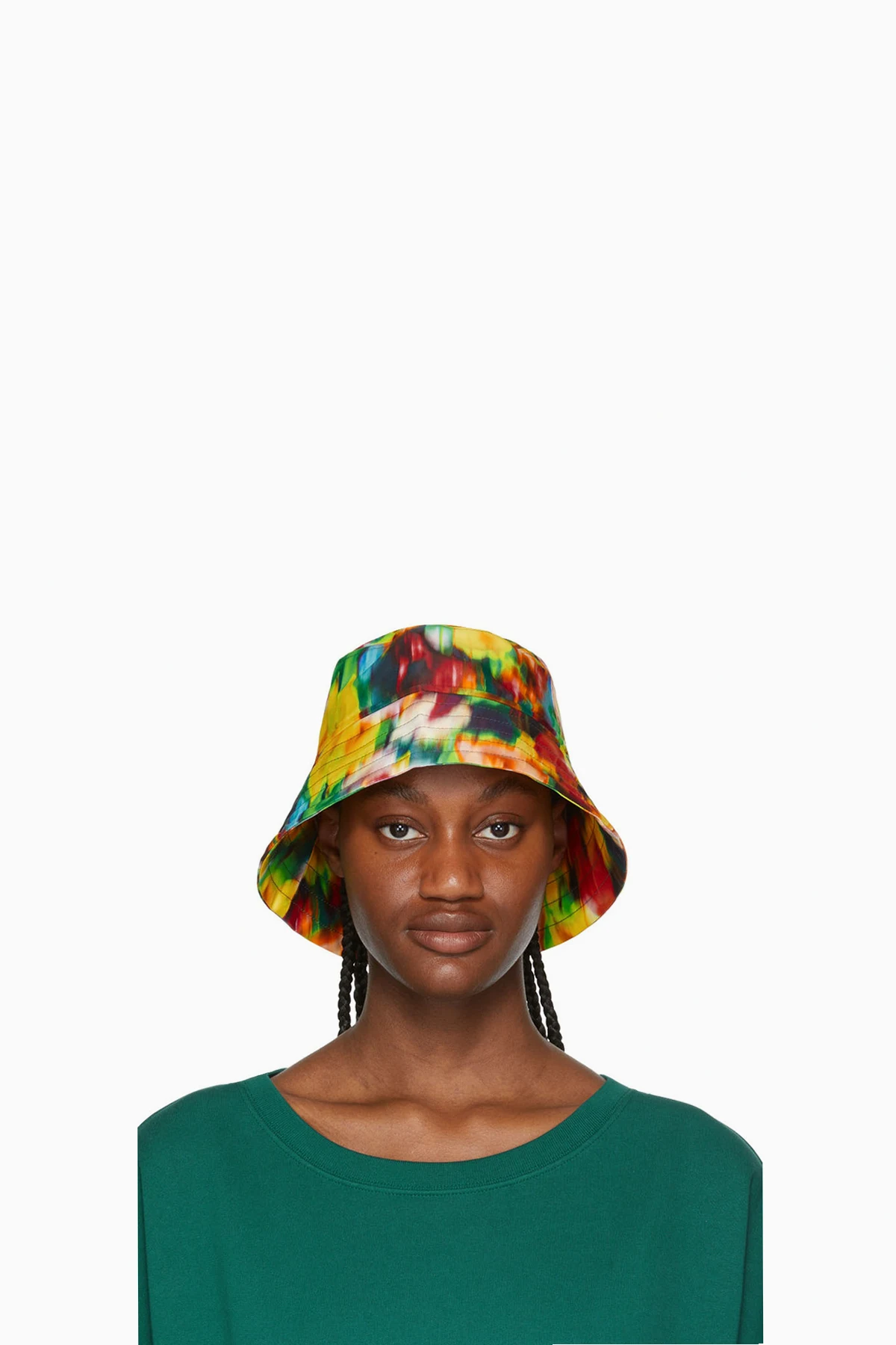 Yellow Satin Bucket Hat