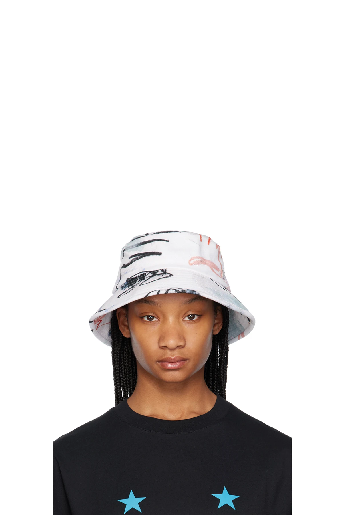 White Julian Farade Training Bucket Hat