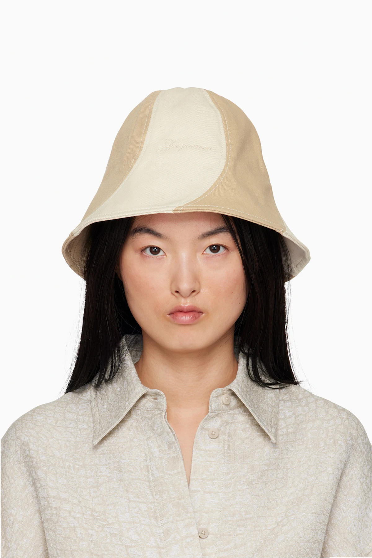 Off-White & Beige La Croisière 'The Gelato' Bucket Hat
