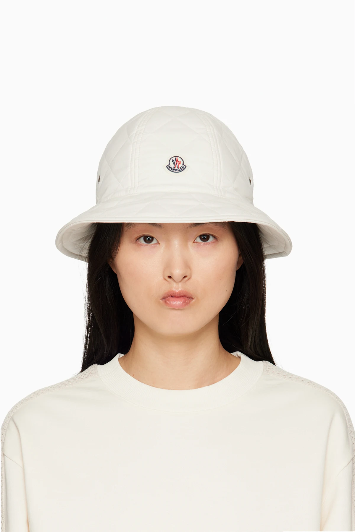Off-White Quilted Bucket Hat
