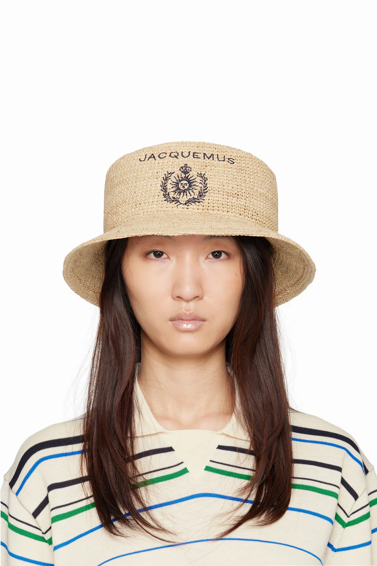 Beige 'Le Bob Pesco' Beach Hat