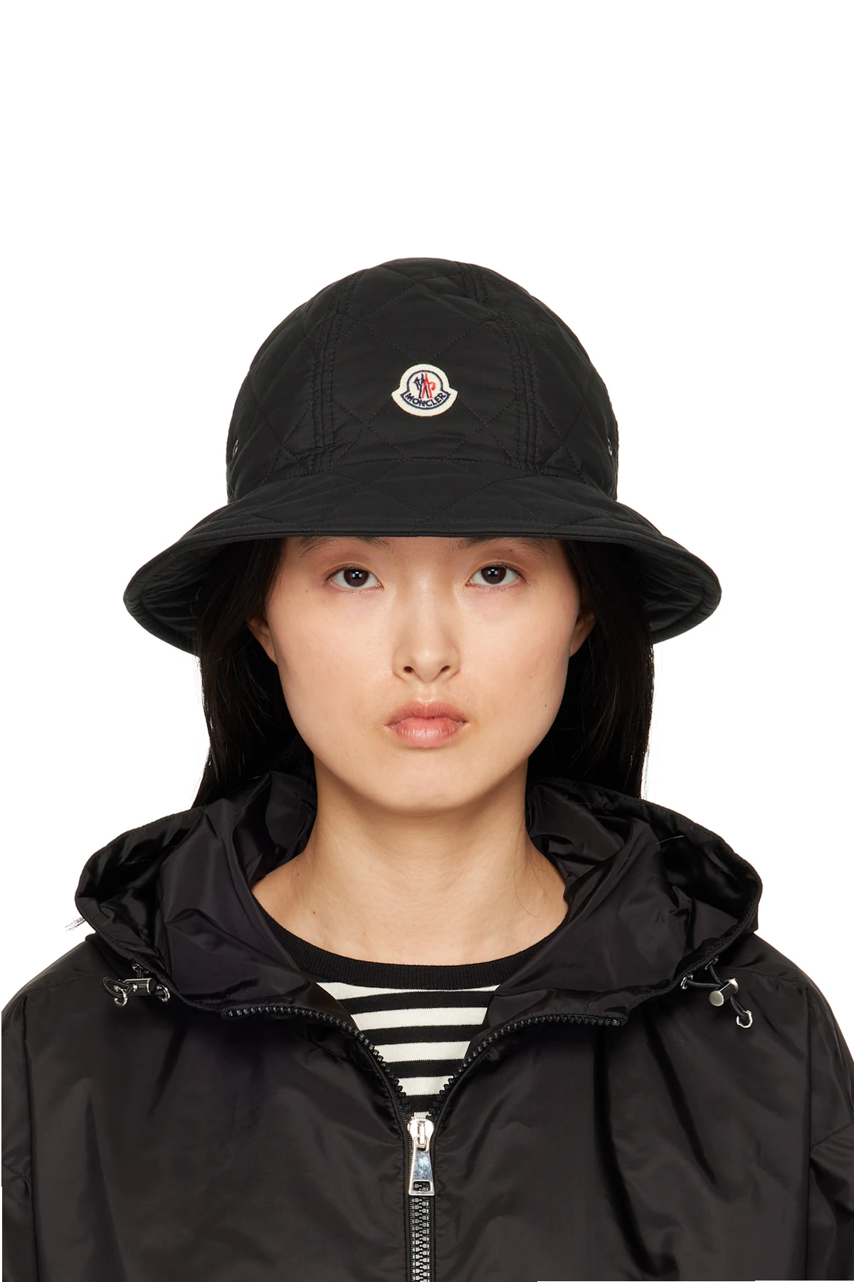 Black Quilted Bucket Hat