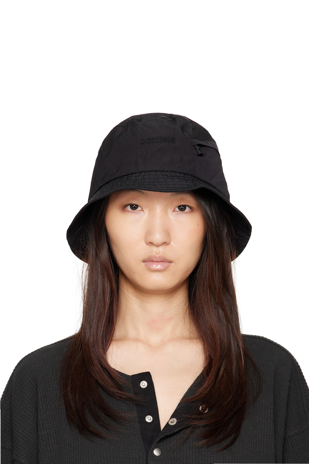 Black 'The Nylon' Bucket Hat