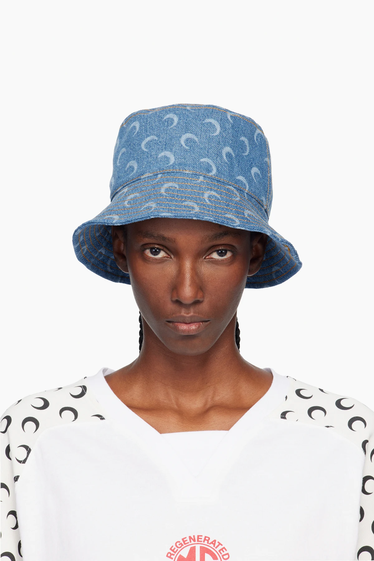 Blue Moon Laser Denim Bucket Hat