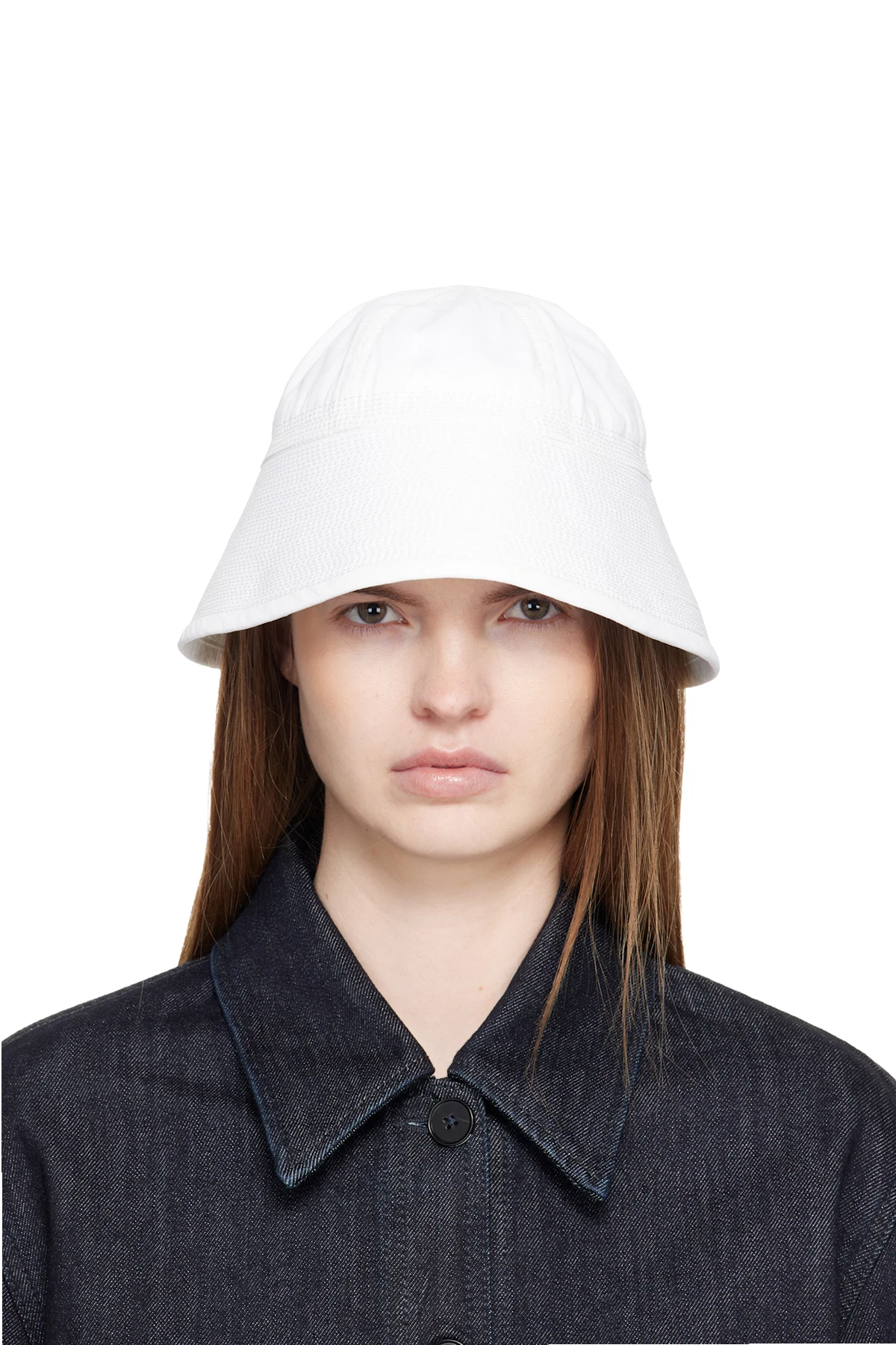 Off-White Linen Bucket Hat