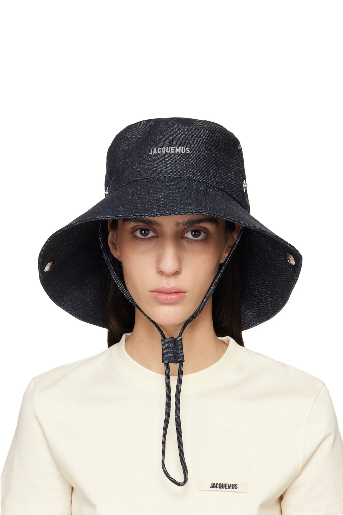 Navy La Croisière 'The de-Nîmes' Denim Bucket Hat