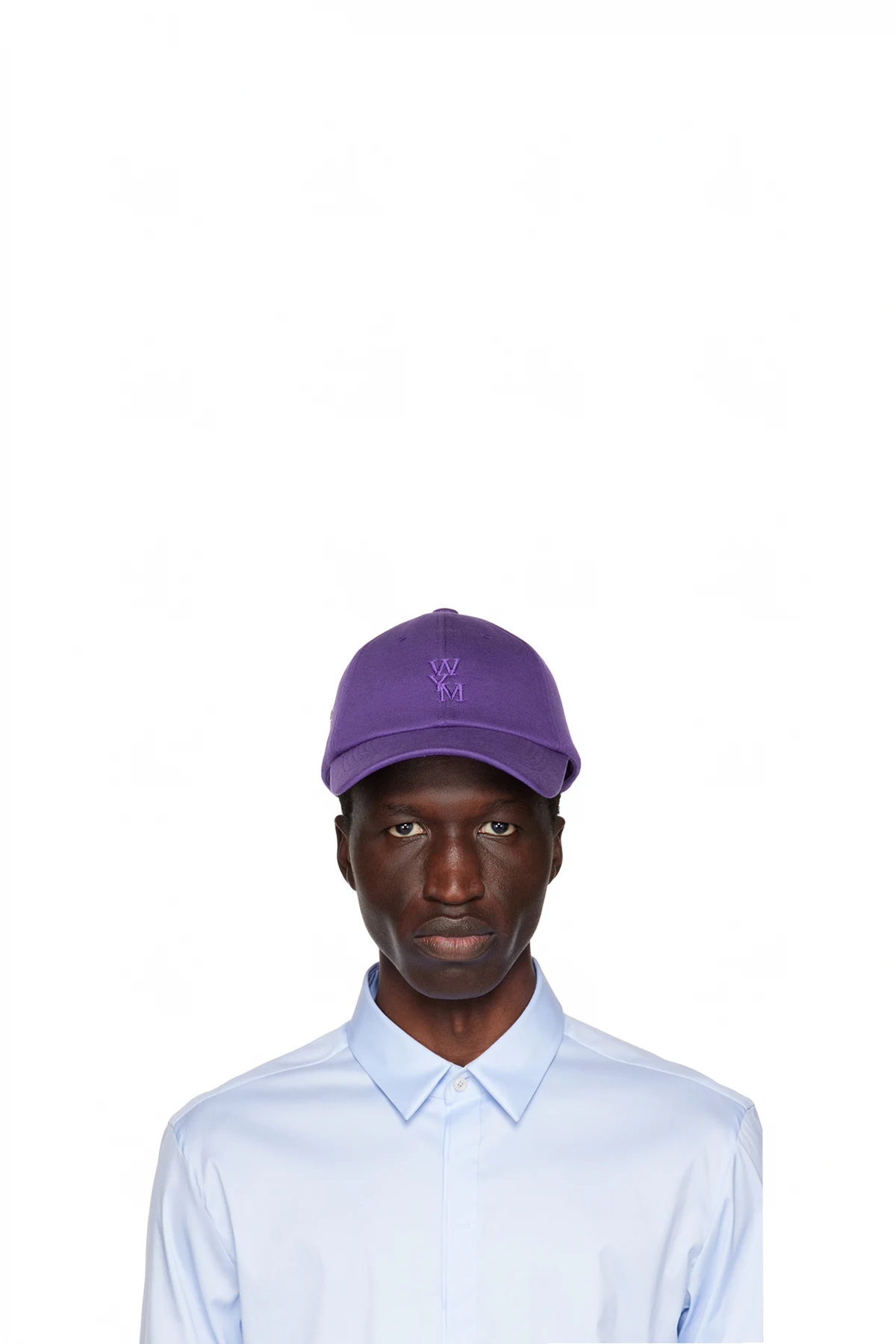 Purple Embroidered Cap