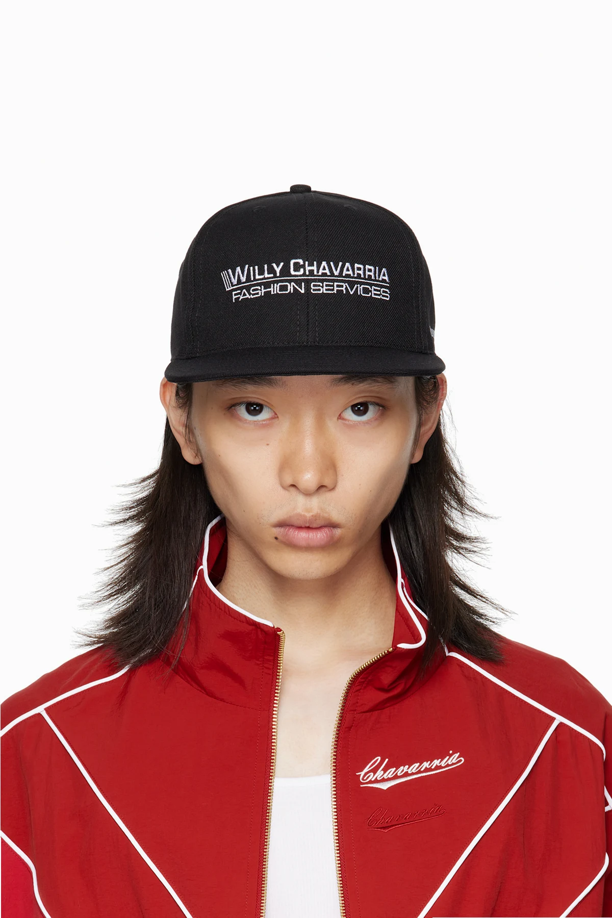 Black 'Fashion Services' Cap