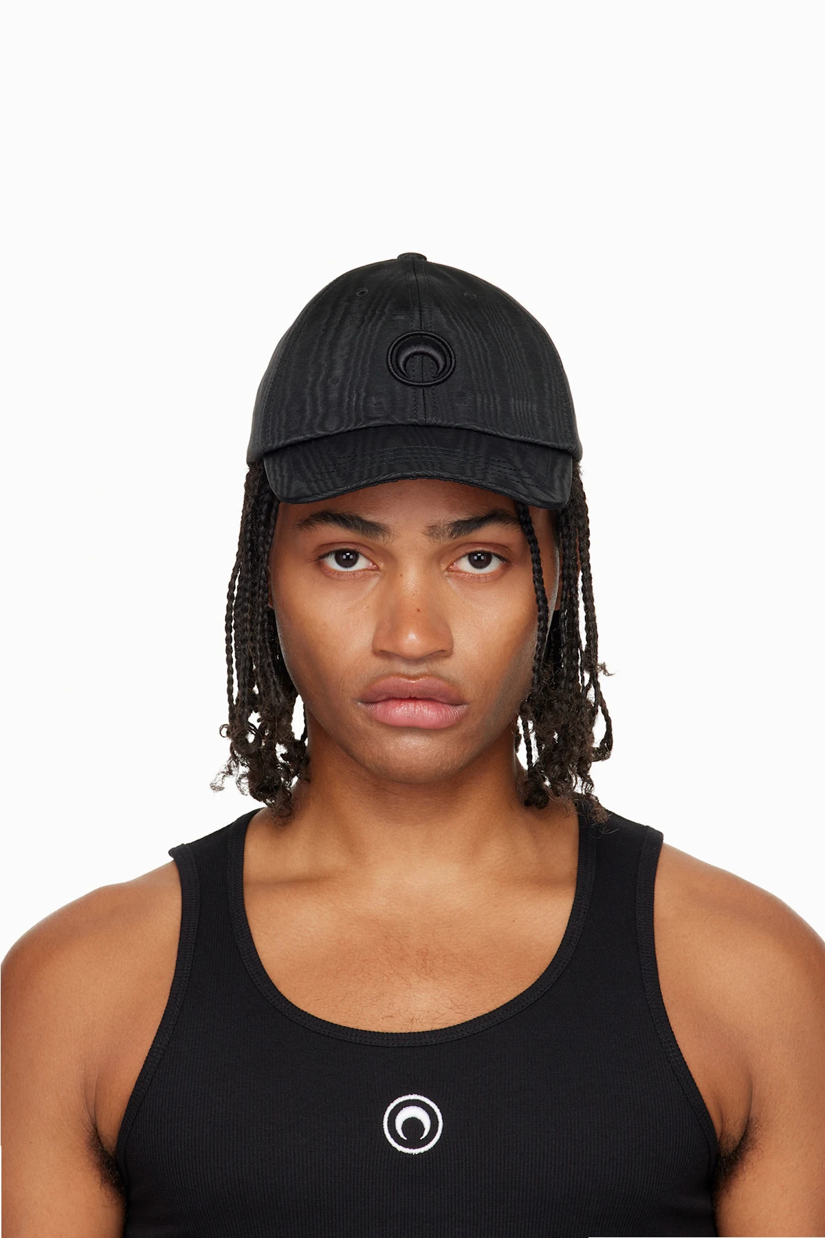 Black Recycled Moire Baseball Cap