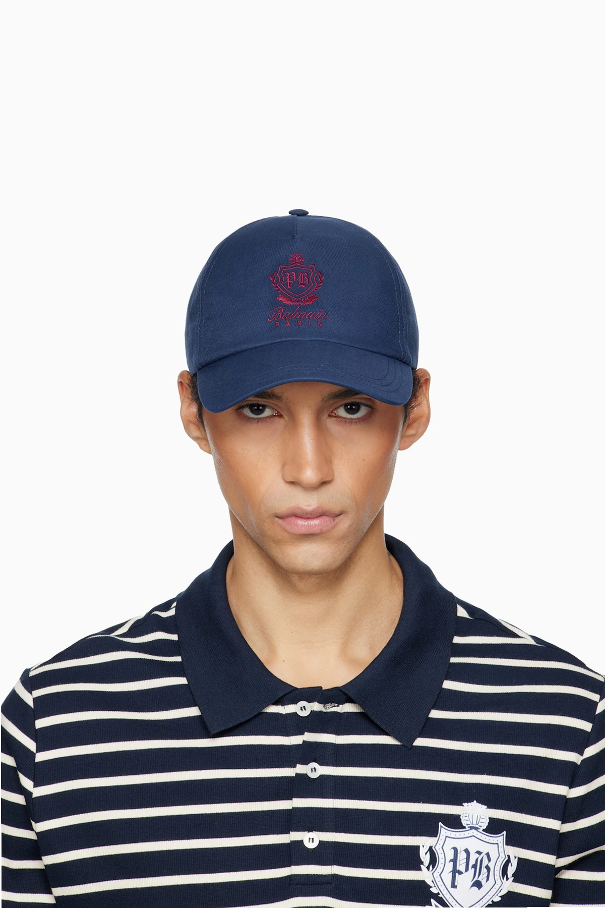 Navy Cotton College Emblem Cap